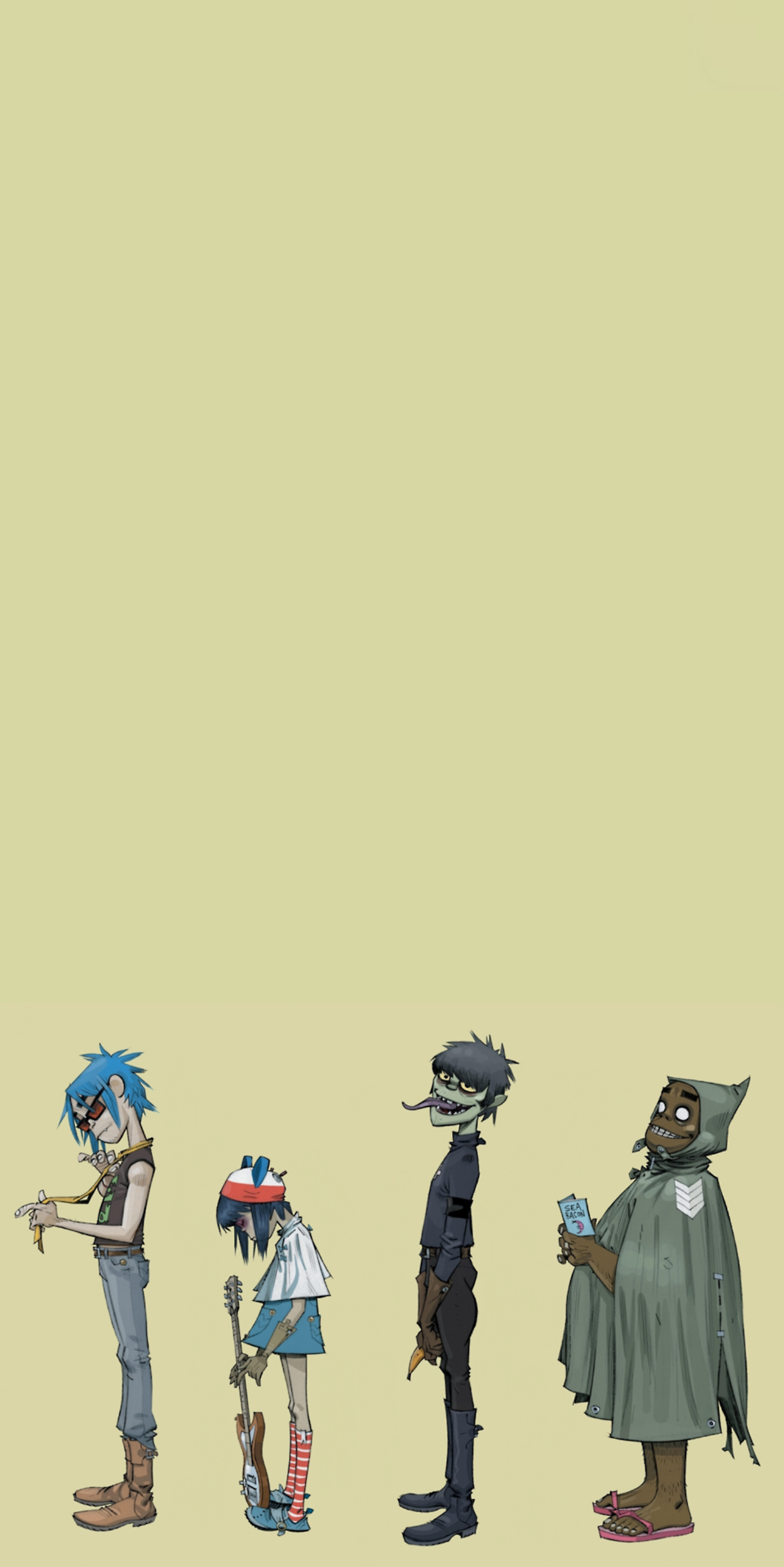 Gorillaz Tumblr Lockscreen - HD Wallpaper 