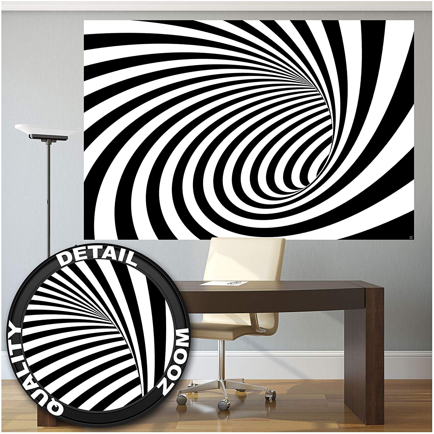 Decorazione Parete Bianco E Nero - HD Wallpaper 