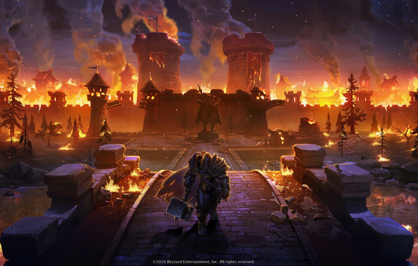 Photo Wallpaper The Game, Warcraft, Blizzard, Art, - Warcraft 3 Reforged Arthas - HD Wallpaper 