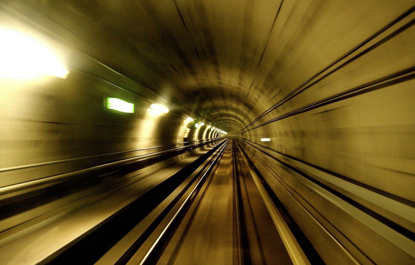 Photo Wallpaper Metro, Speed, The Tunnel - Speed Tunnel - HD Wallpaper 
