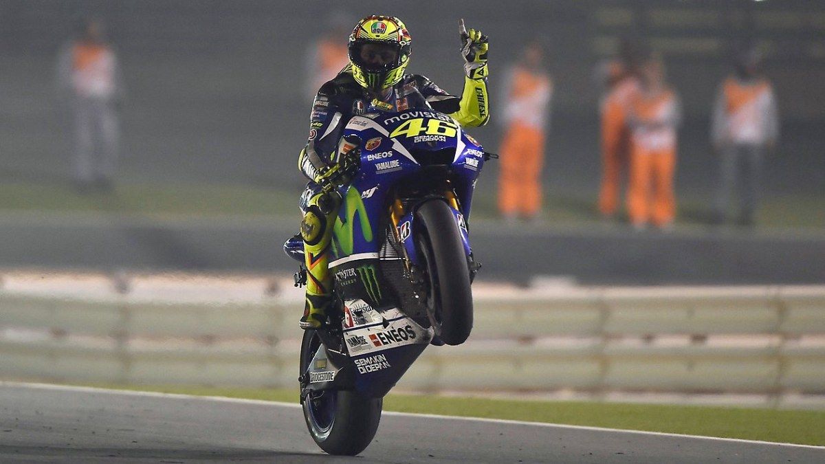 1080p Valentino Rossi Wheelie - HD Wallpaper 