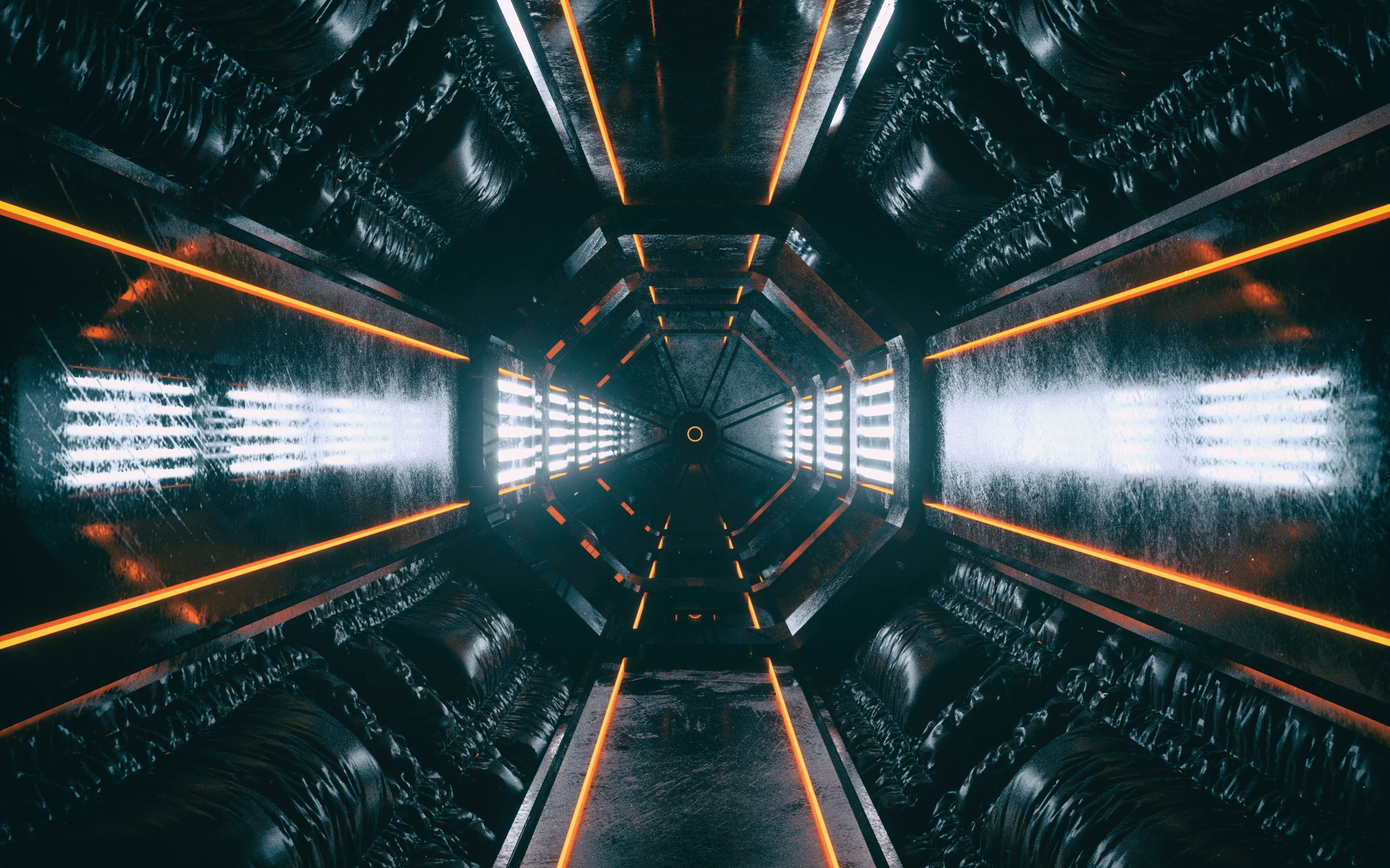 Orirod, Space Room, Glow, Tunnel, Wallpaper - 4k Tunnel - HD Wallpaper 