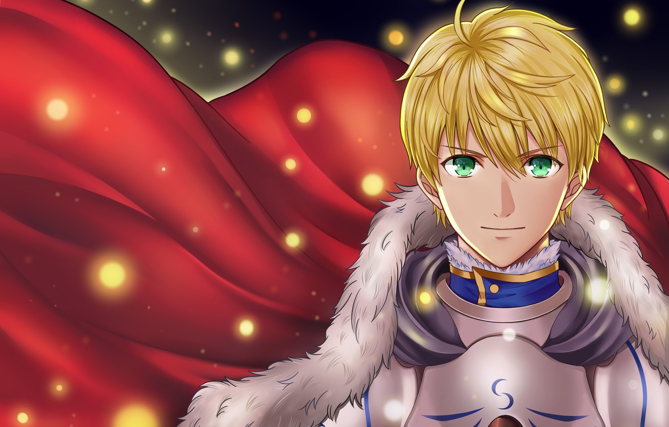 Photo Wallpaper Guy, Cloak, Saber, The Saber, Fate - Cartoon - HD Wallpaper 