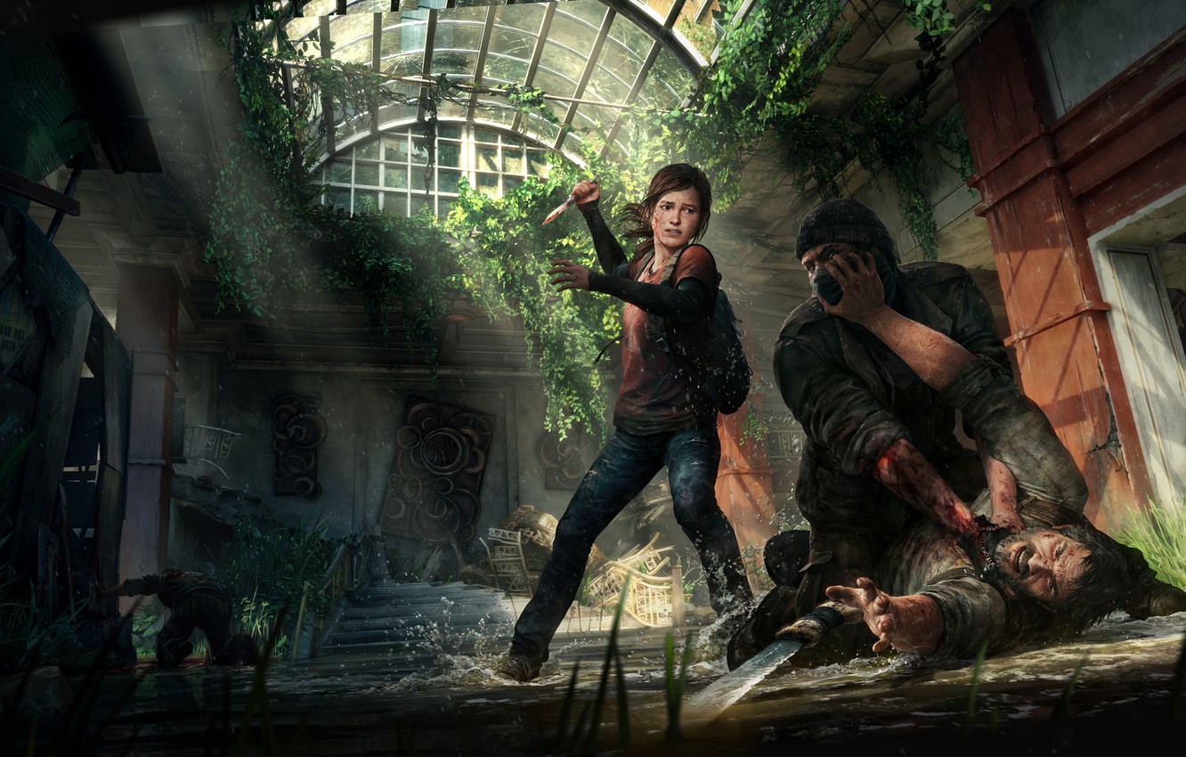 Photo Wallpaper Ellie, Game, The Last Of Us, Joel, - Pc Game Girl Main Character - HD Wallpaper 