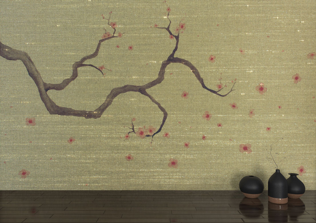 Japanse Style Wallpaper The Golden Hour - Visual Arts - HD Wallpaper 