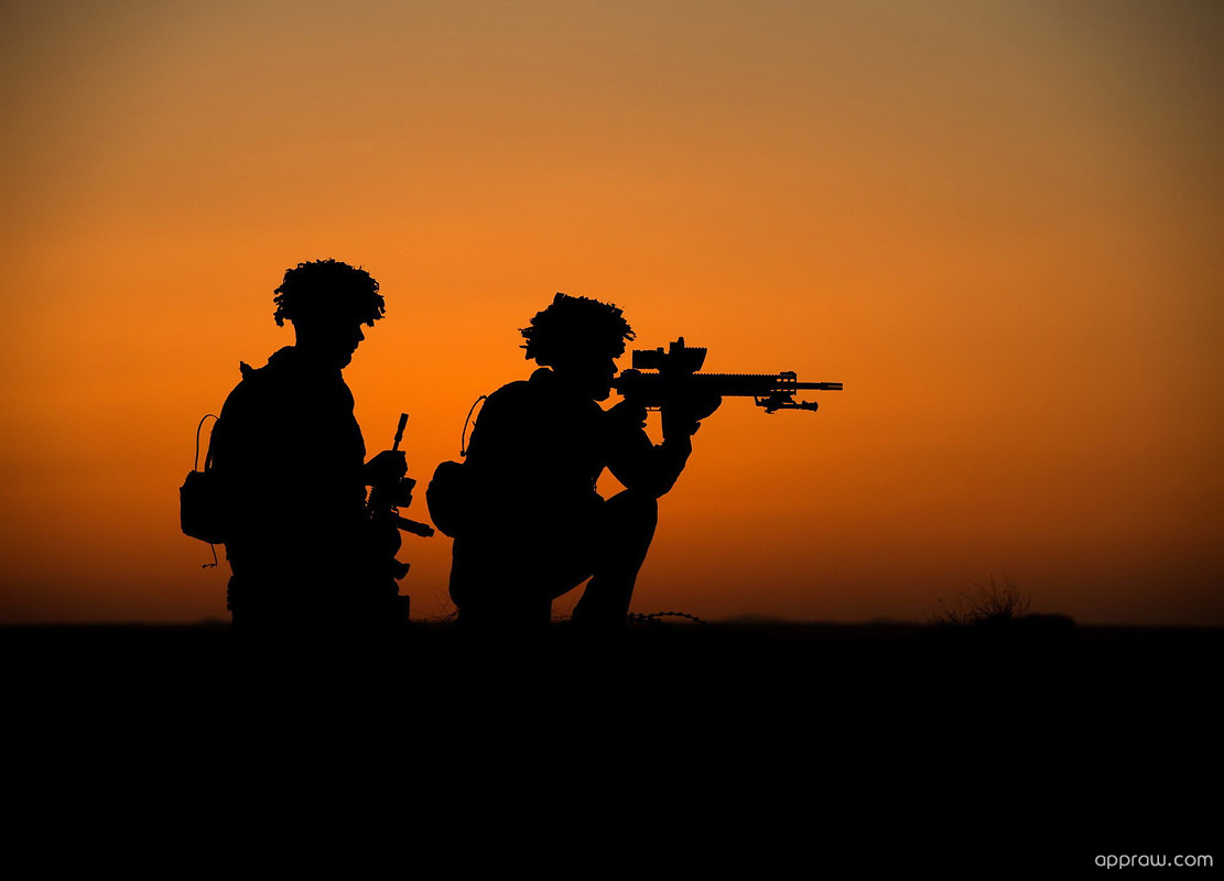 Soldier Afghan Silhouette - HD Wallpaper 