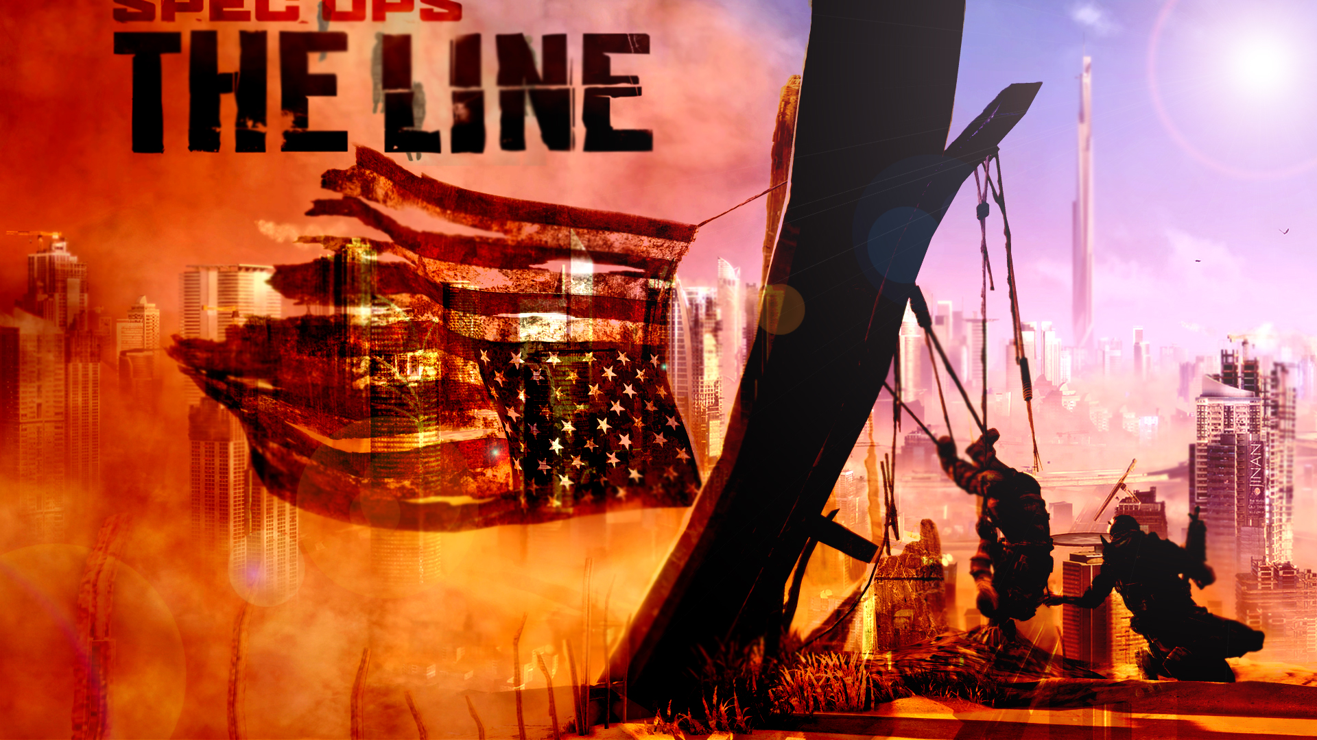 Spec Ops The Line Flagpole - HD Wallpaper 
