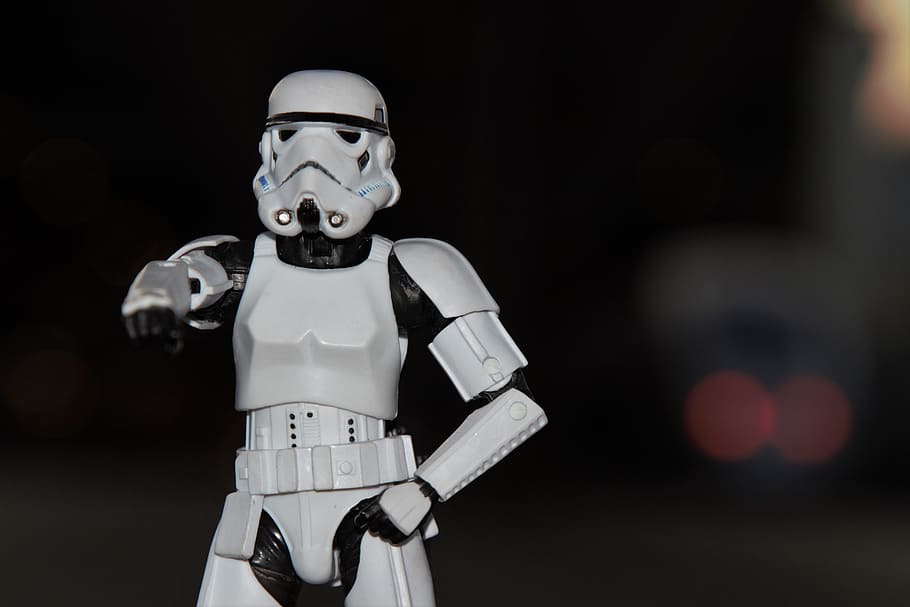 Star Wars, Imperial Stormtrooper, Toy Figure, Science - Combat Suit Star Wars - HD Wallpaper 