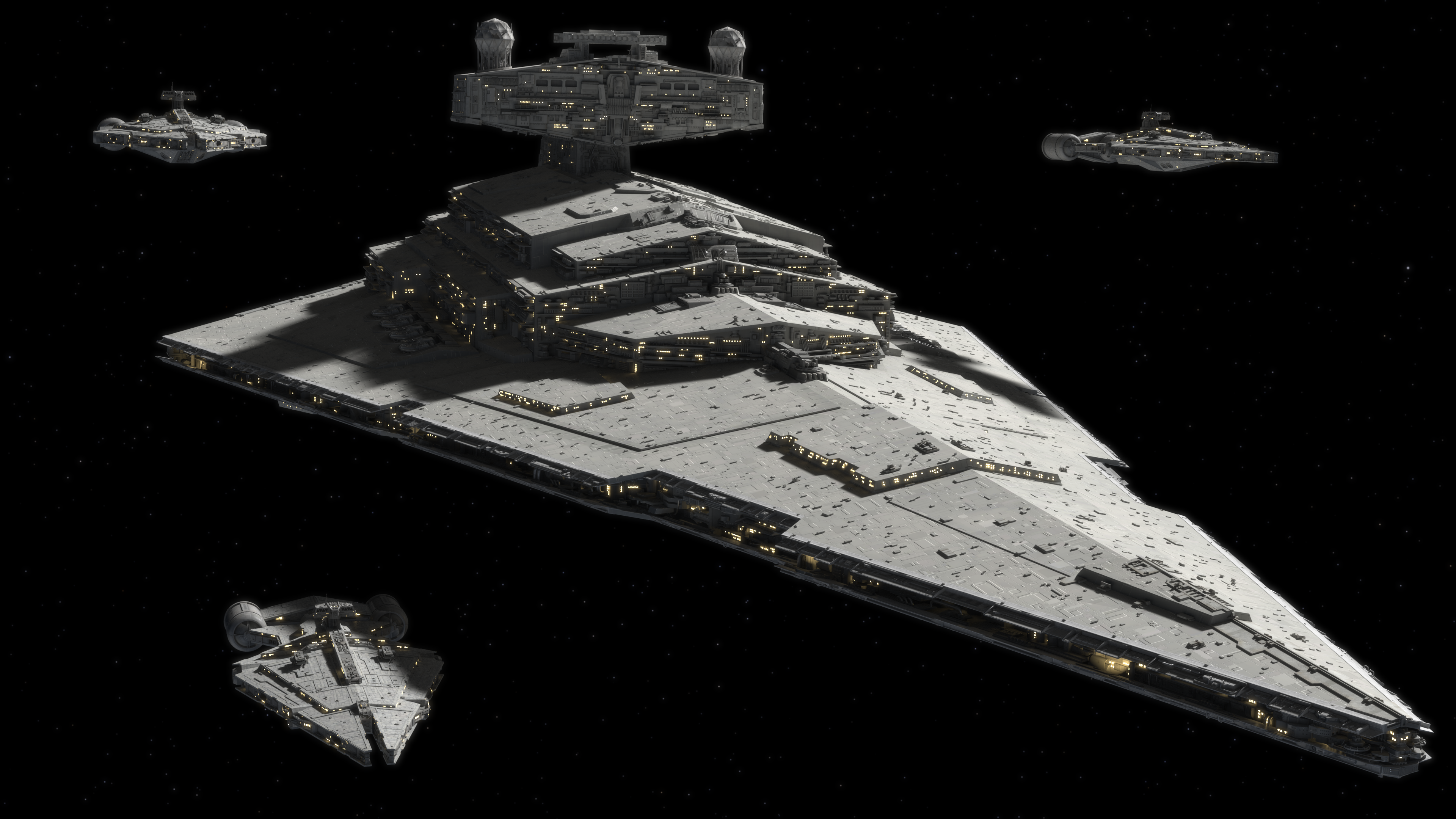 Star Wars Imperial Cruiser - HD Wallpaper 