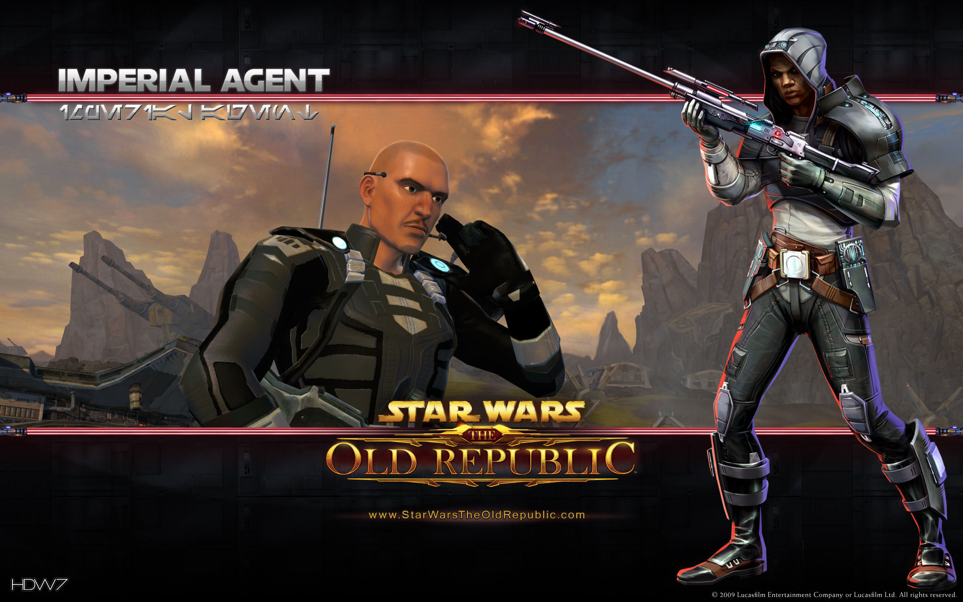 Star Wars The Old Republic Imperial Agent Widescreen - Star Wars The Old Republic Imperial Agent - HD Wallpaper 