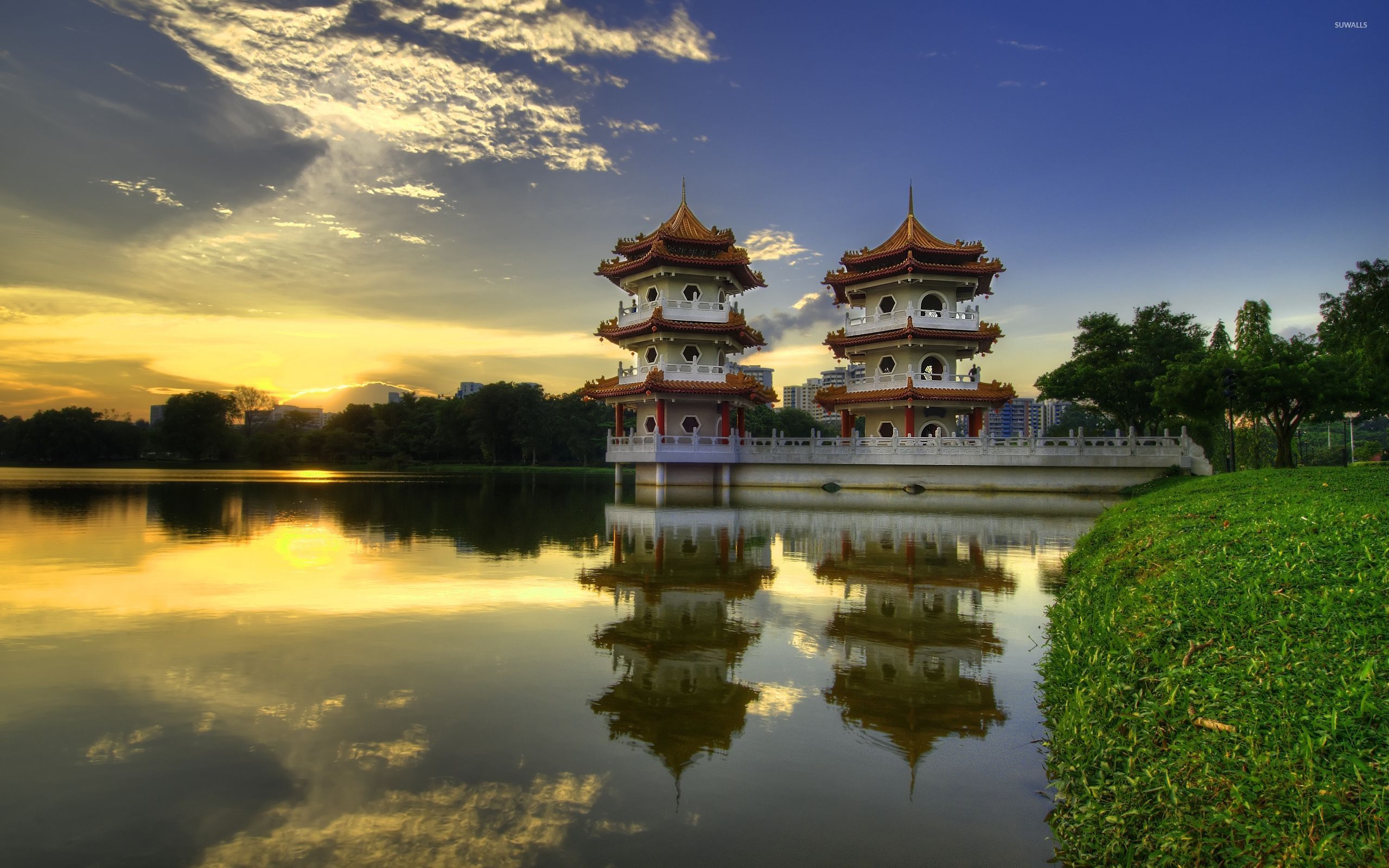 Chinese Garden - HD Wallpaper 