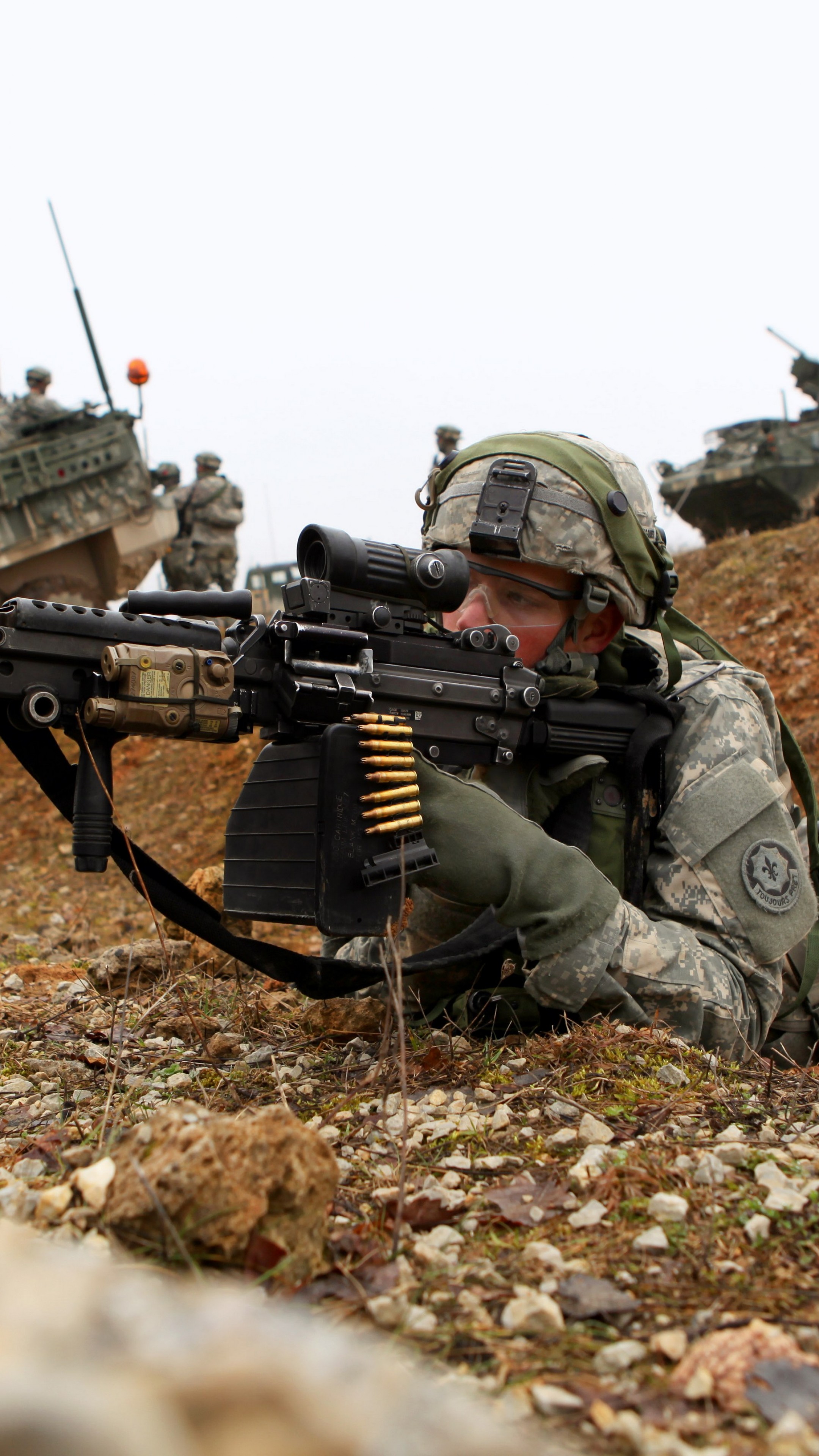 Army Machine Guns - HD Wallpaper 