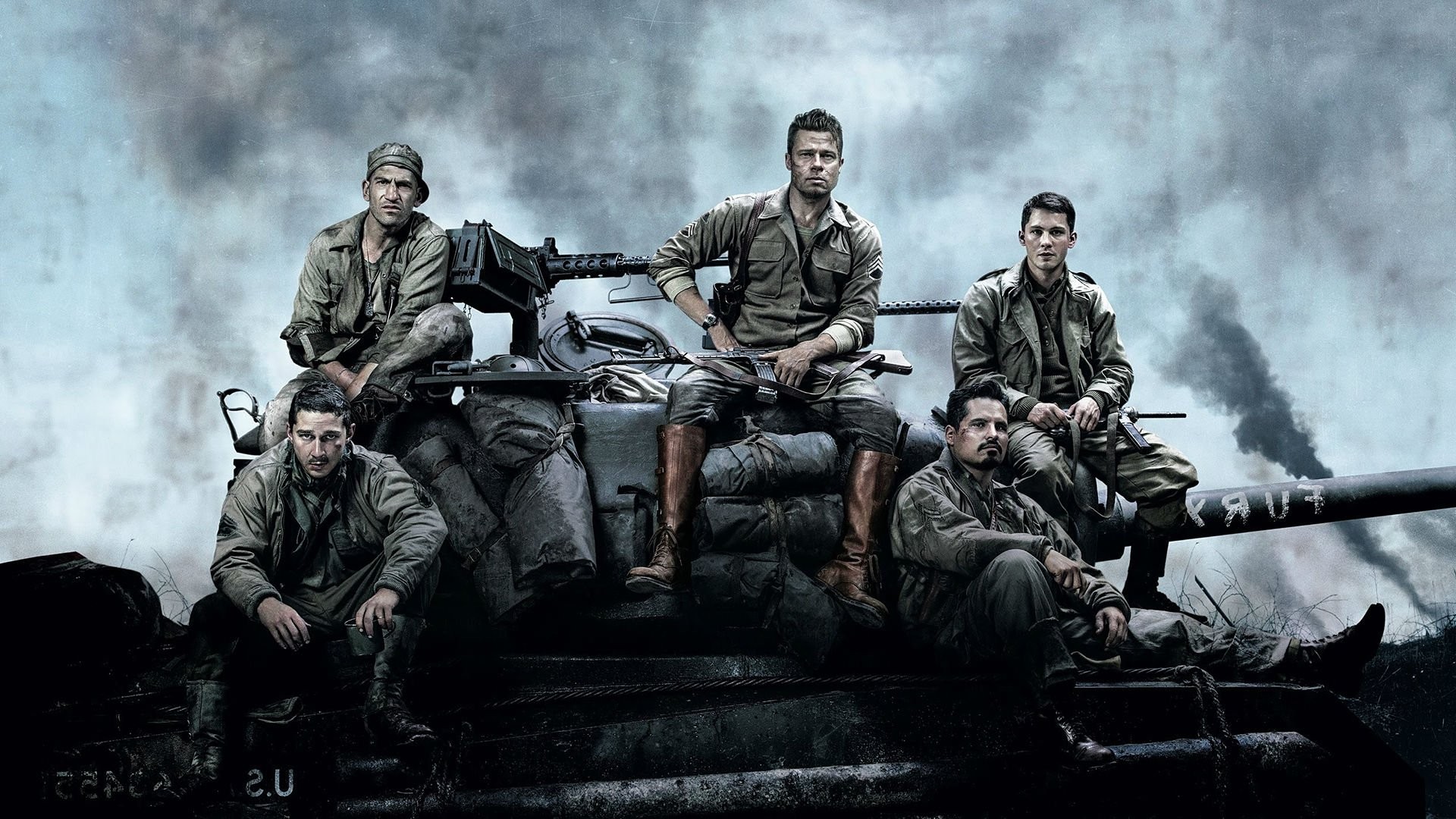 Brad Pitt Fury Tank - HD Wallpaper 