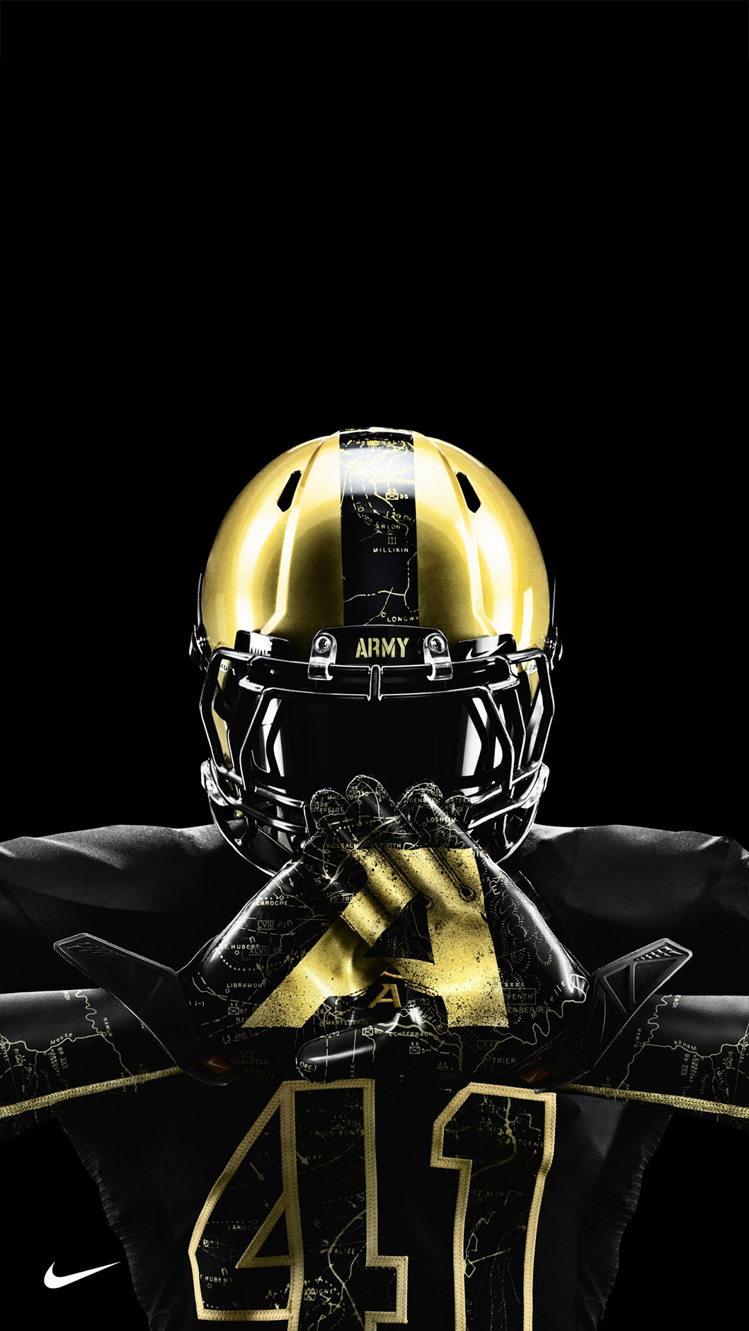 Army Nike Gloves Htc One Wallpaper - Cool Football Wallpapers For Iphone - HD Wallpaper 