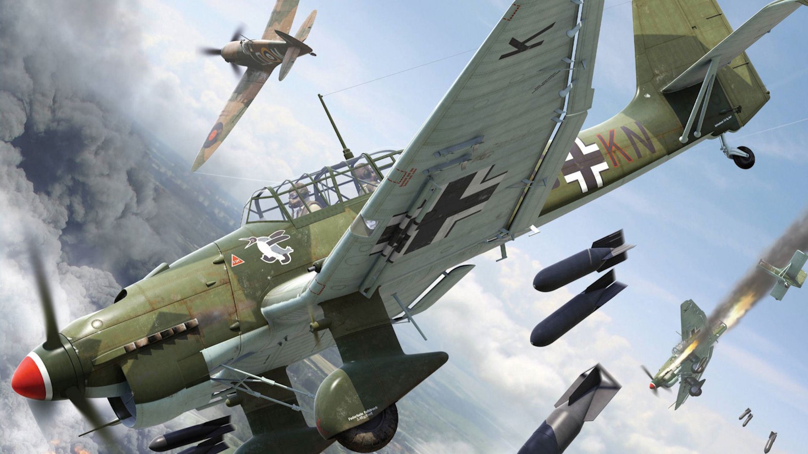 Army Plan In Action - Junkers Ju 87 Stuka - HD Wallpaper 