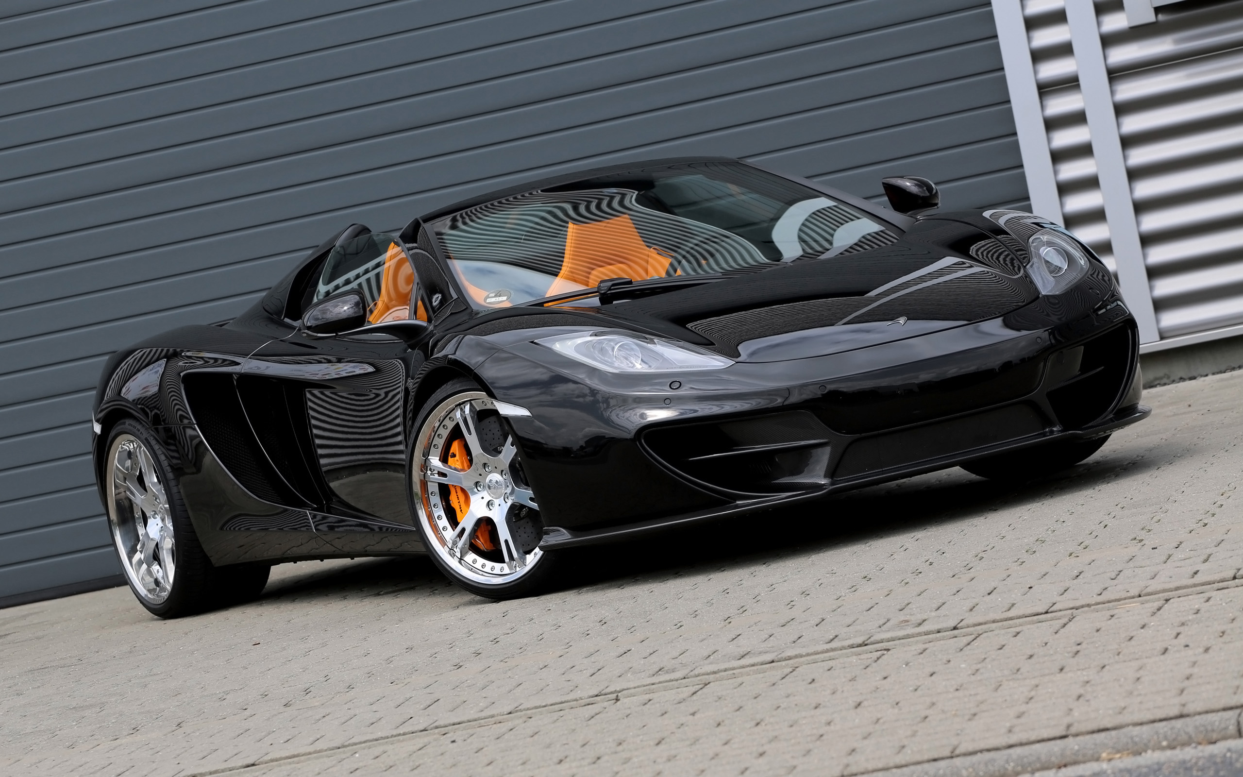 Black Mclaren Mp4 12c - HD Wallpaper 