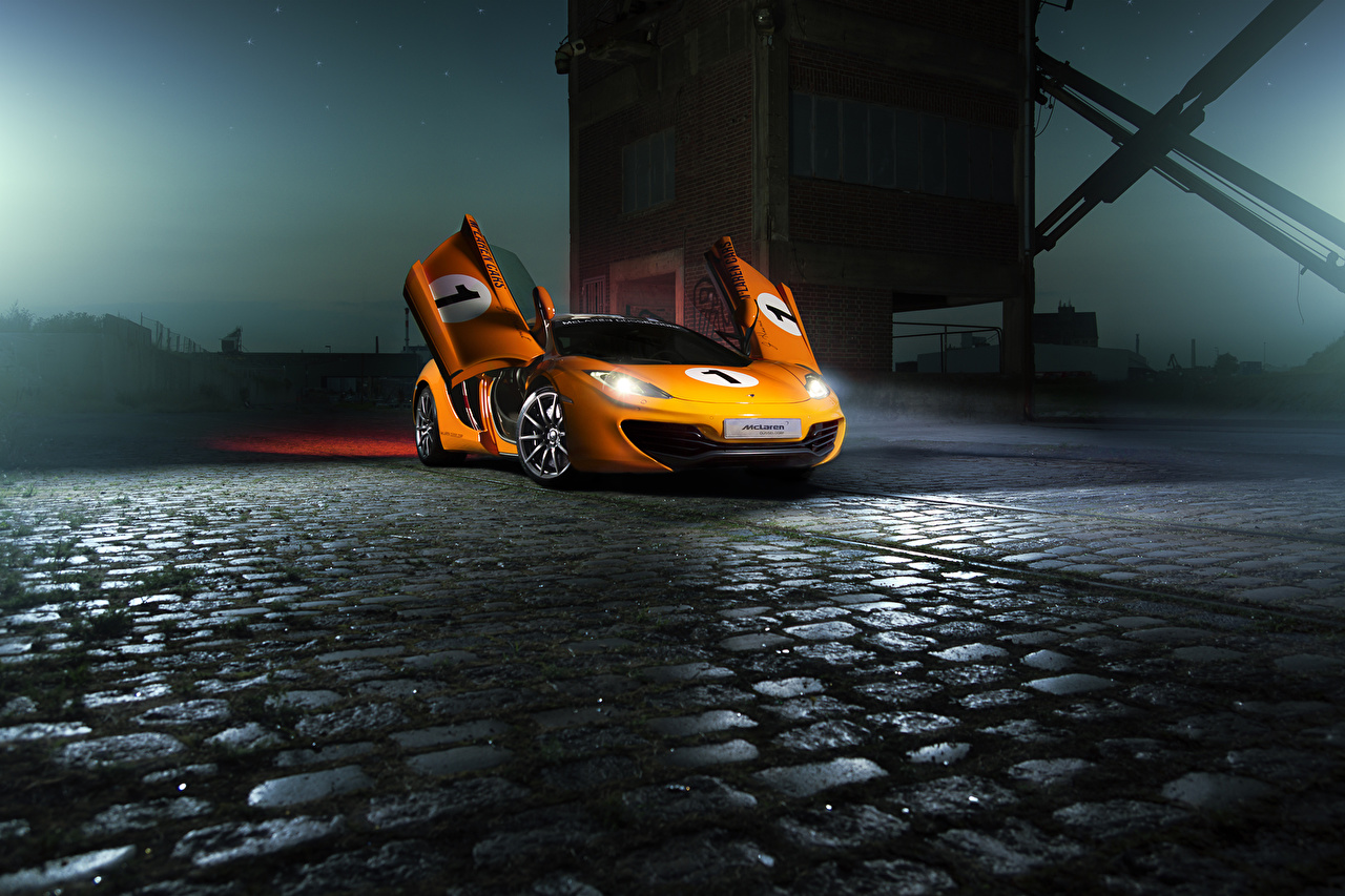 Car Mclaren Orange - HD Wallpaper 