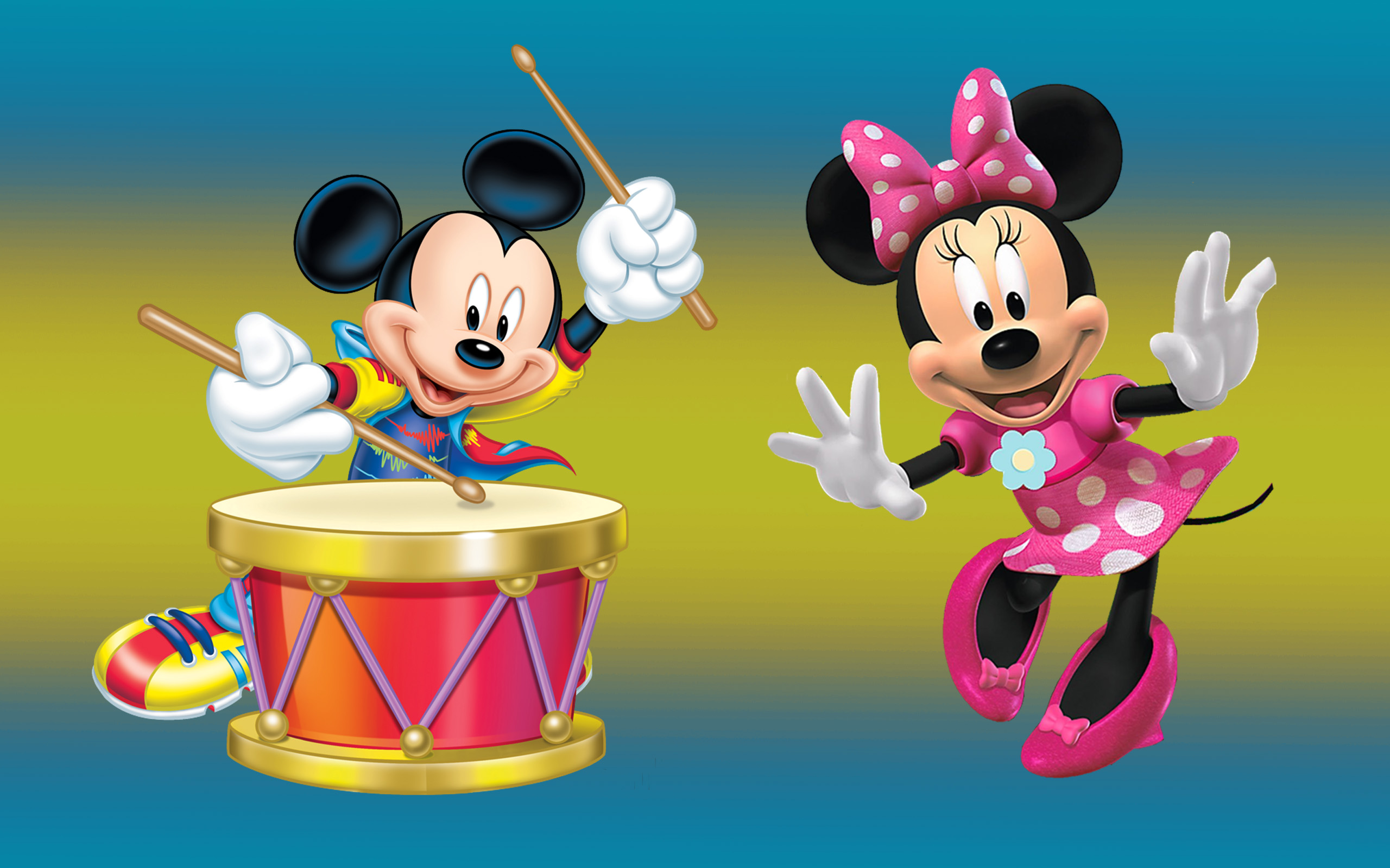 Minnie And Mickey Mouse Hd - HD Wallpaper 