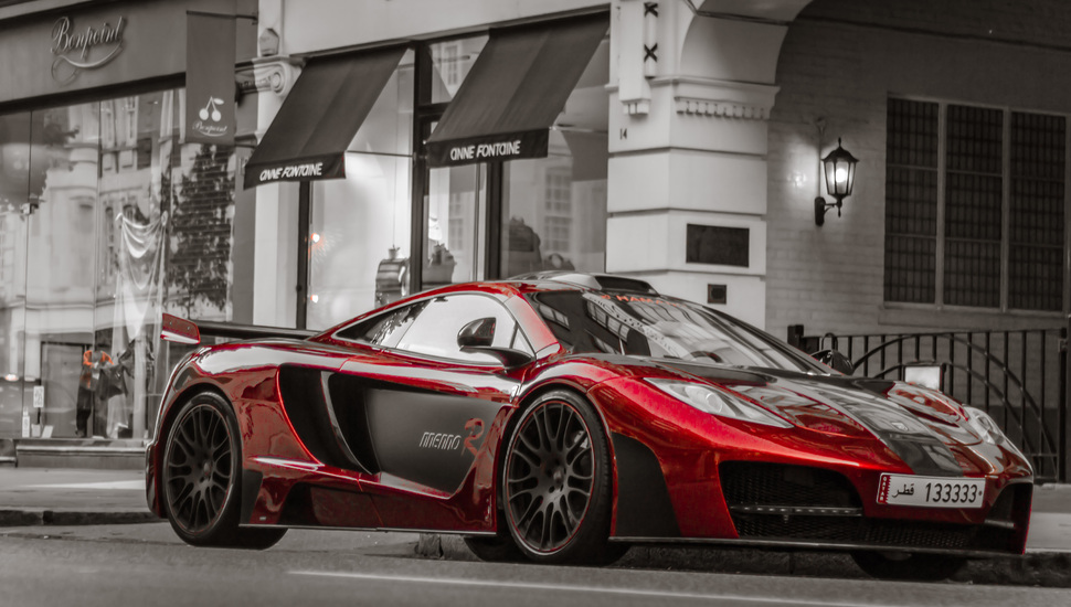 Building, Road, Car, Tuning, City, Auto, Machine, Mclaren - Supercar - HD Wallpaper 