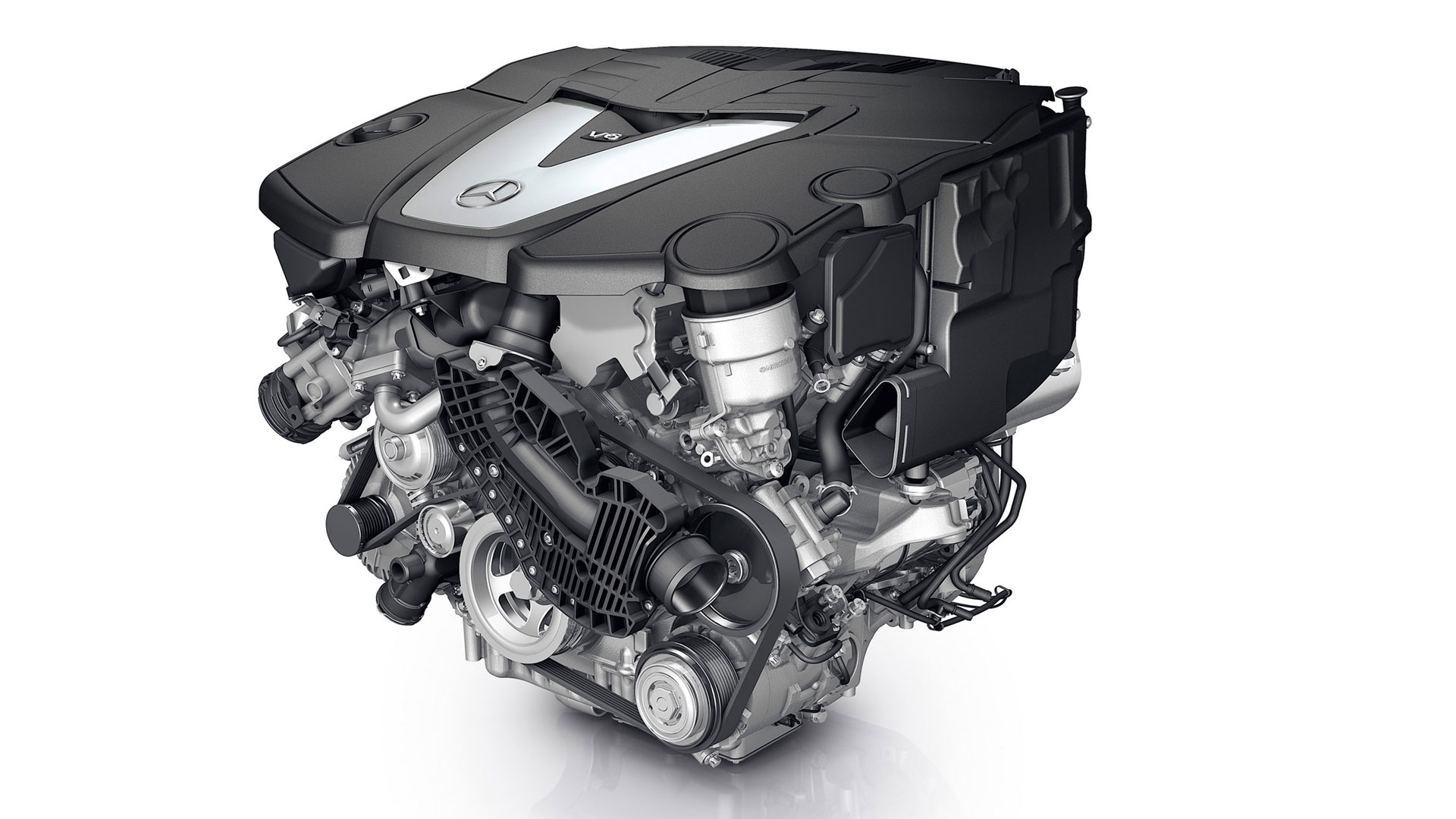 Mercedes Benz Car Engine - HD Wallpaper 