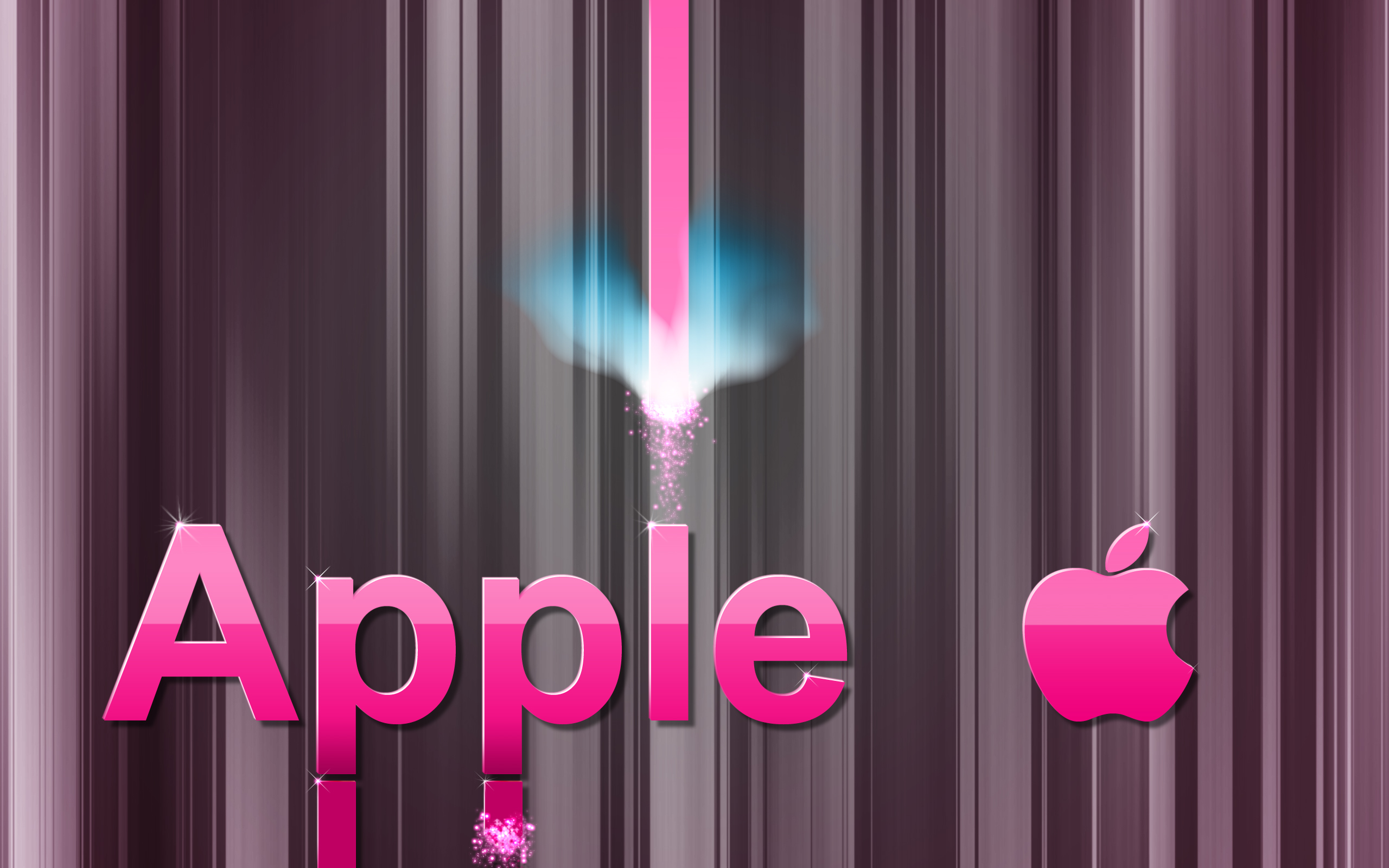 High Definition Apple Pink Wallpaper - Graphic Design - HD Wallpaper 