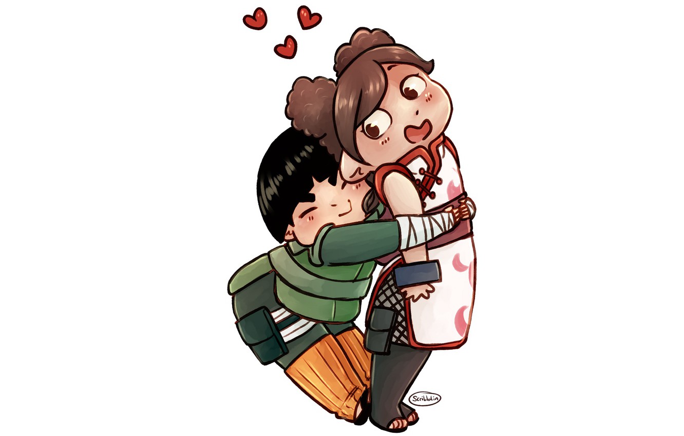 Photo Wallpaper Naruto, Tenten, Rock Lee, Naruto The - Cartoon - HD Wallpaper 