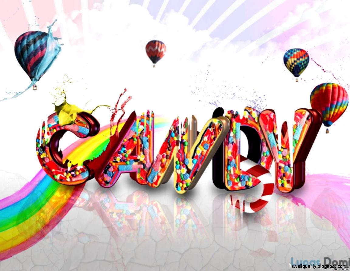Colorful Candy Wallpaper 90182 Cute Wallpapers - Colorful Candy Backgrounds - HD Wallpaper 