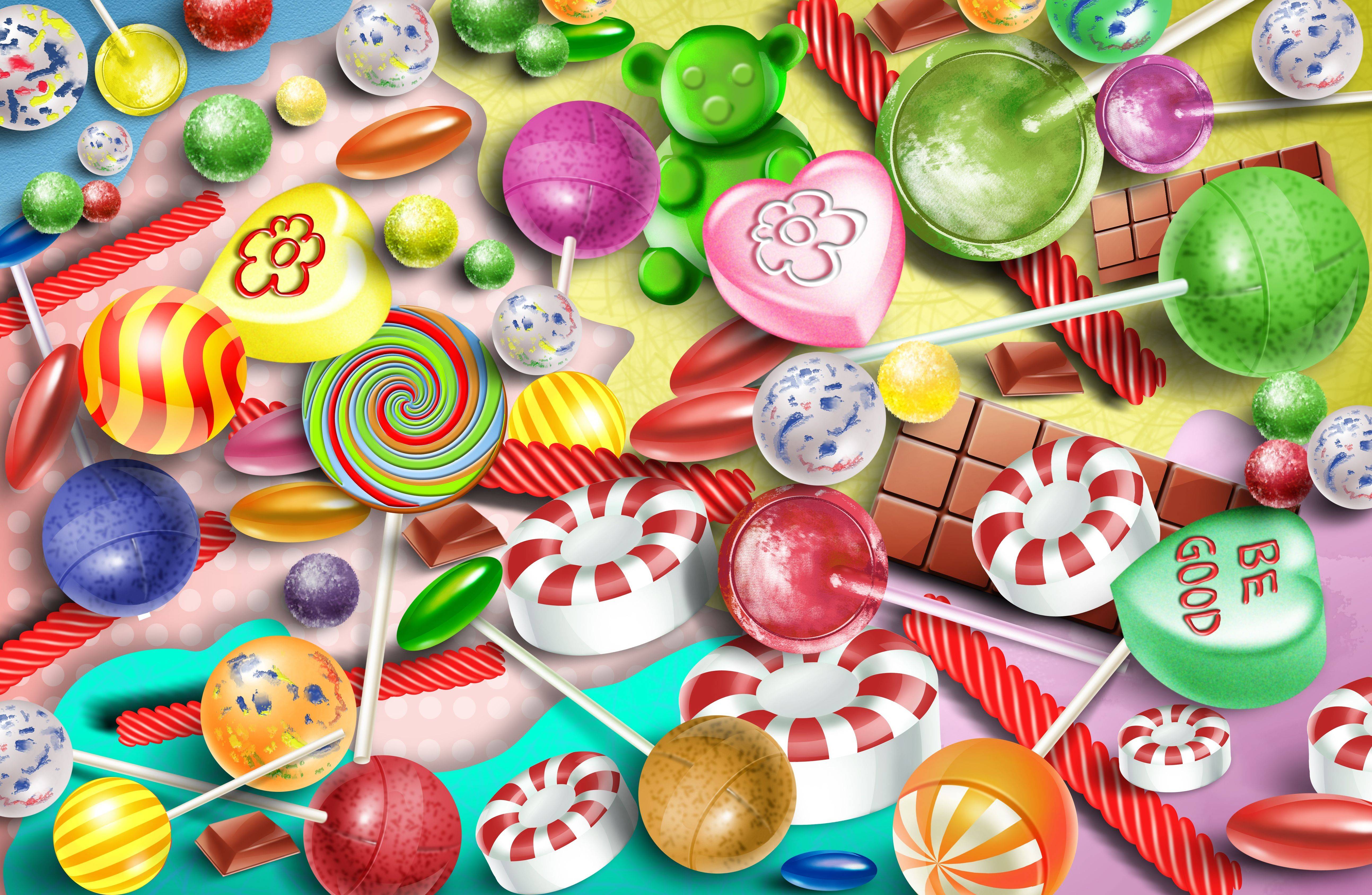 Candy Wallpaper Backgrounds - Candy Wallpaper Desktop - HD Wallpaper 