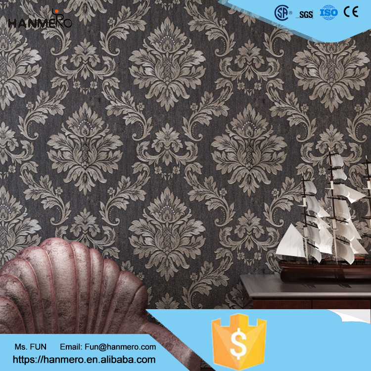 Soundproof Mural Black Flower 3d Wallpaper Walls - Wall Wallpaper Designs In Pakistan - HD Wallpaper 