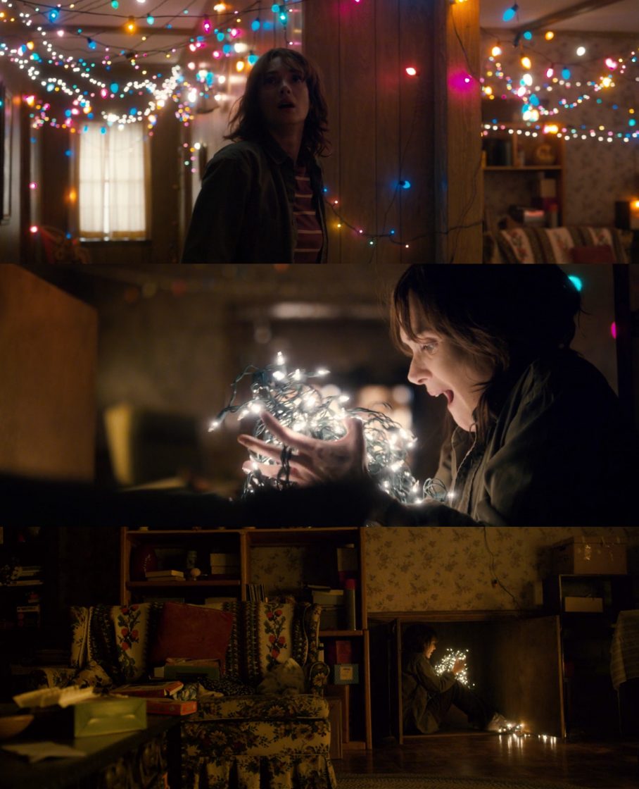 Stranger Things Light Wallpaper Wall In Generator Decor - Stranger Things Joyce Byers With Lights - HD Wallpaper 