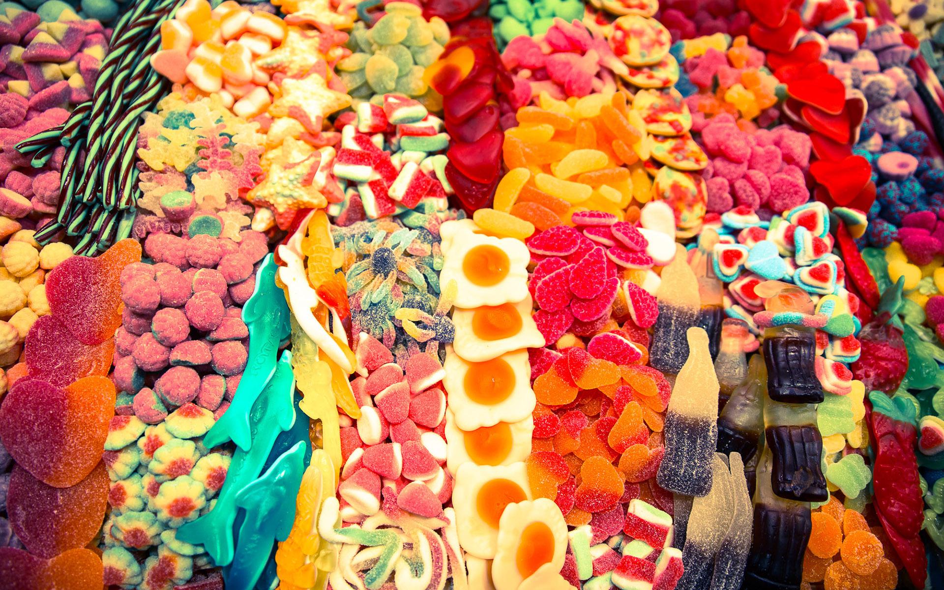 Hd Colorful Candies Wallpaper - Every Sweet In The World - HD Wallpaper 