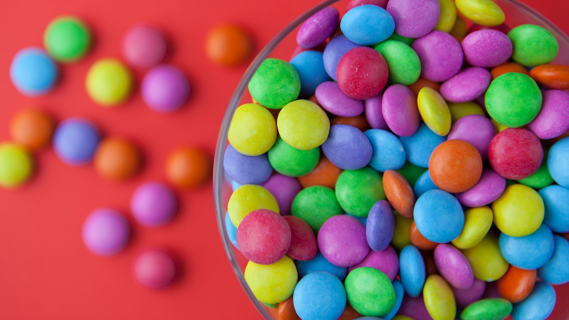 Bowl Of Colored Candy - HD Wallpaper 