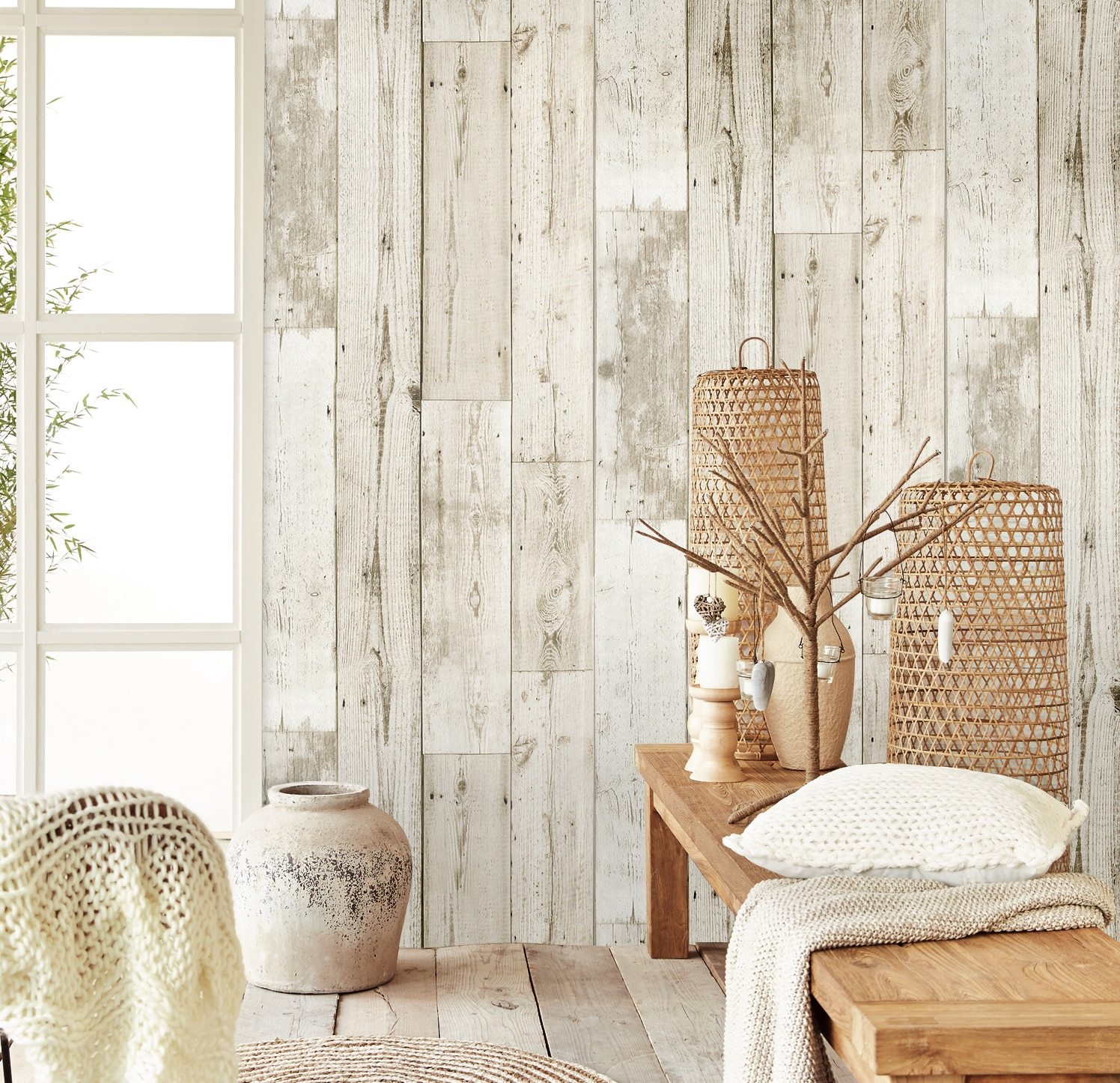 Wooden Wallpaper In Bedroom - HD Wallpaper 