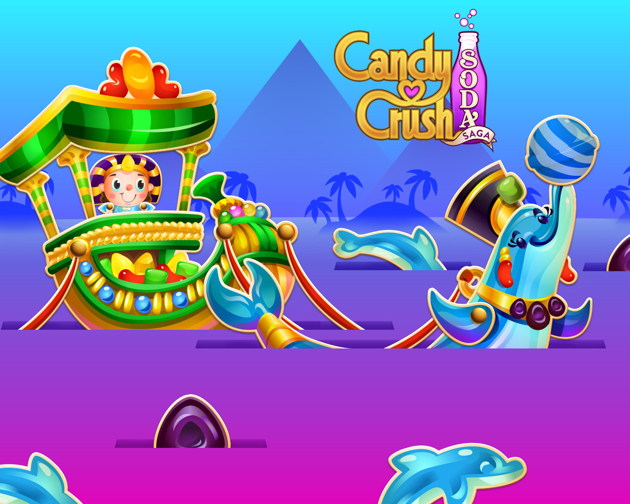 Candy Crush Soda Saga Art - HD Wallpaper 