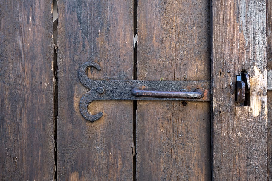 Wallpaper, Door, Detail, Macro, Metal, Antique, Old, - Fondo De