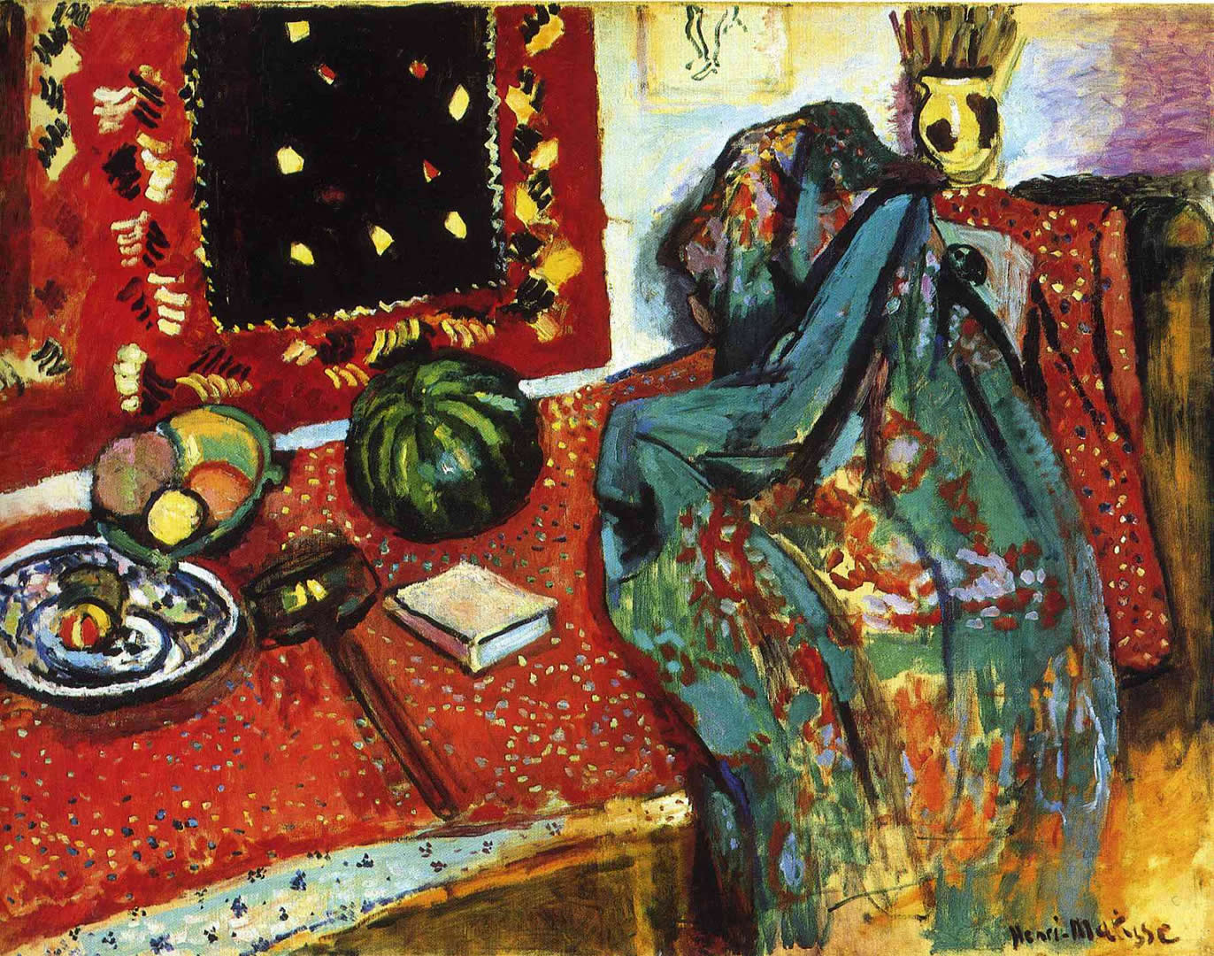 Oriental Rugs - Matisse Still Life With Red Rug - HD Wallpaper 