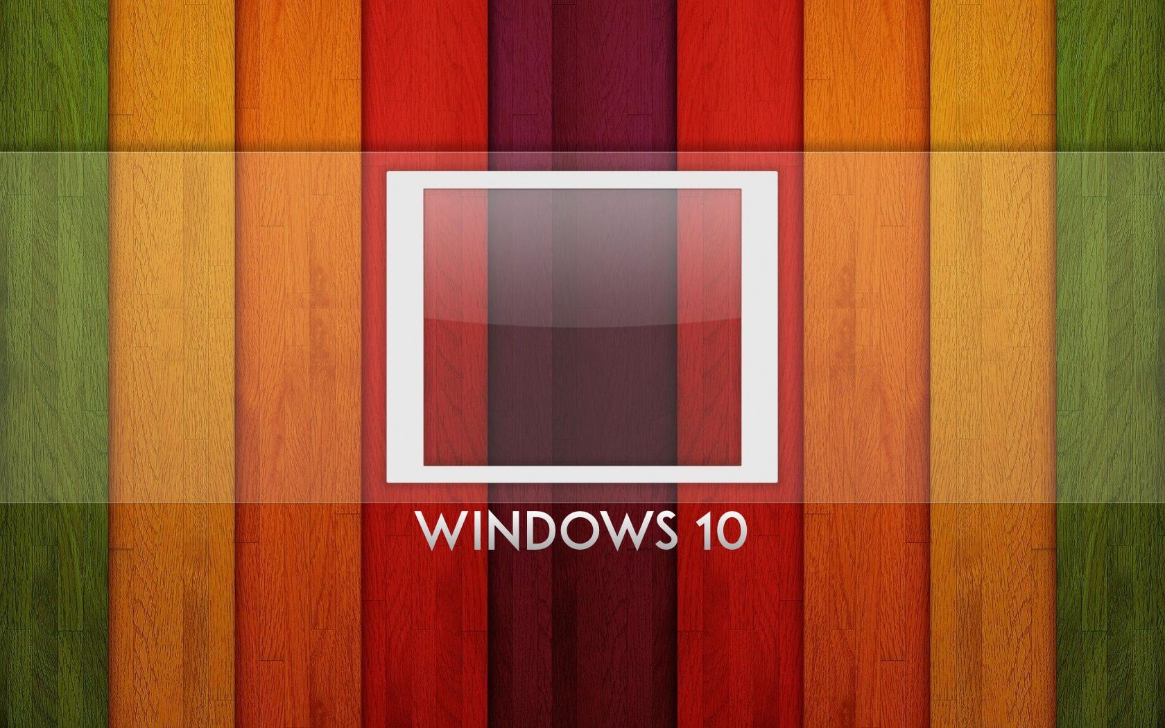 Wallpaper Windows 10 System, Logo, Rainbow Background, - Windows Pc Wood - HD Wallpaper 