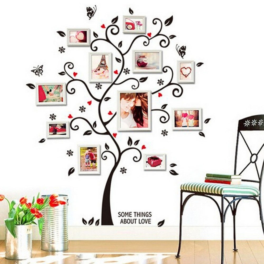 Small Family Tree Wall Stickers - HD Wallpaper 
