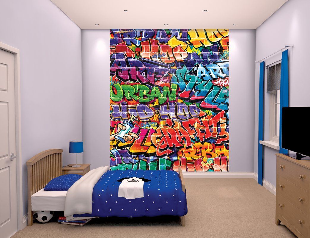 Graffiti Bedroom - HD Wallpaper 