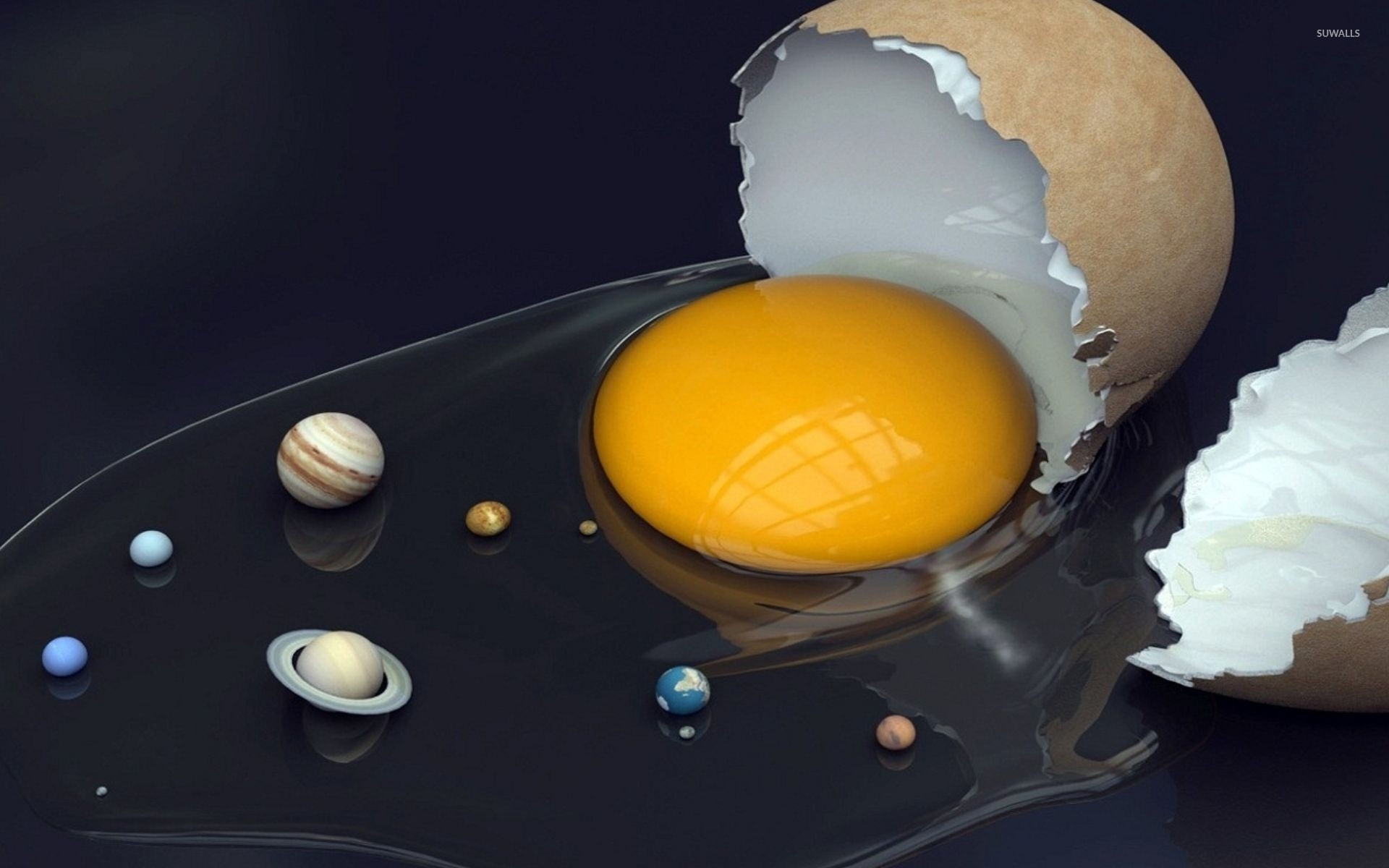Solar System Wallpaper Egg - HD Wallpaper 