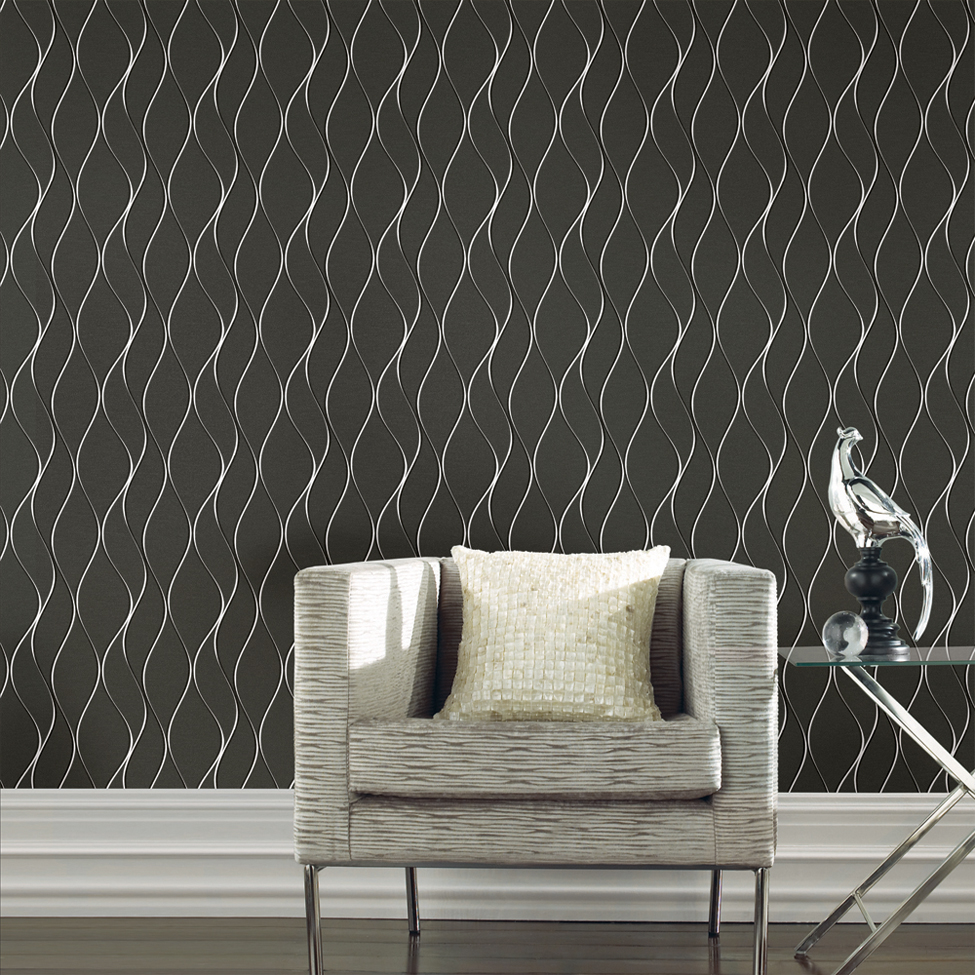 York Designer Series Wavy Stripe - HD Wallpaper 