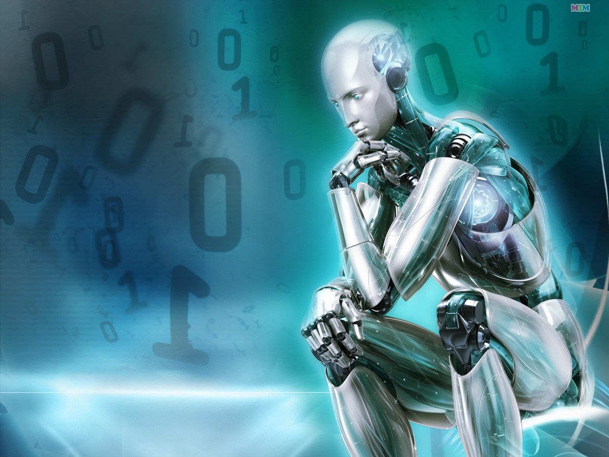 Robot Background - HD Wallpaper 