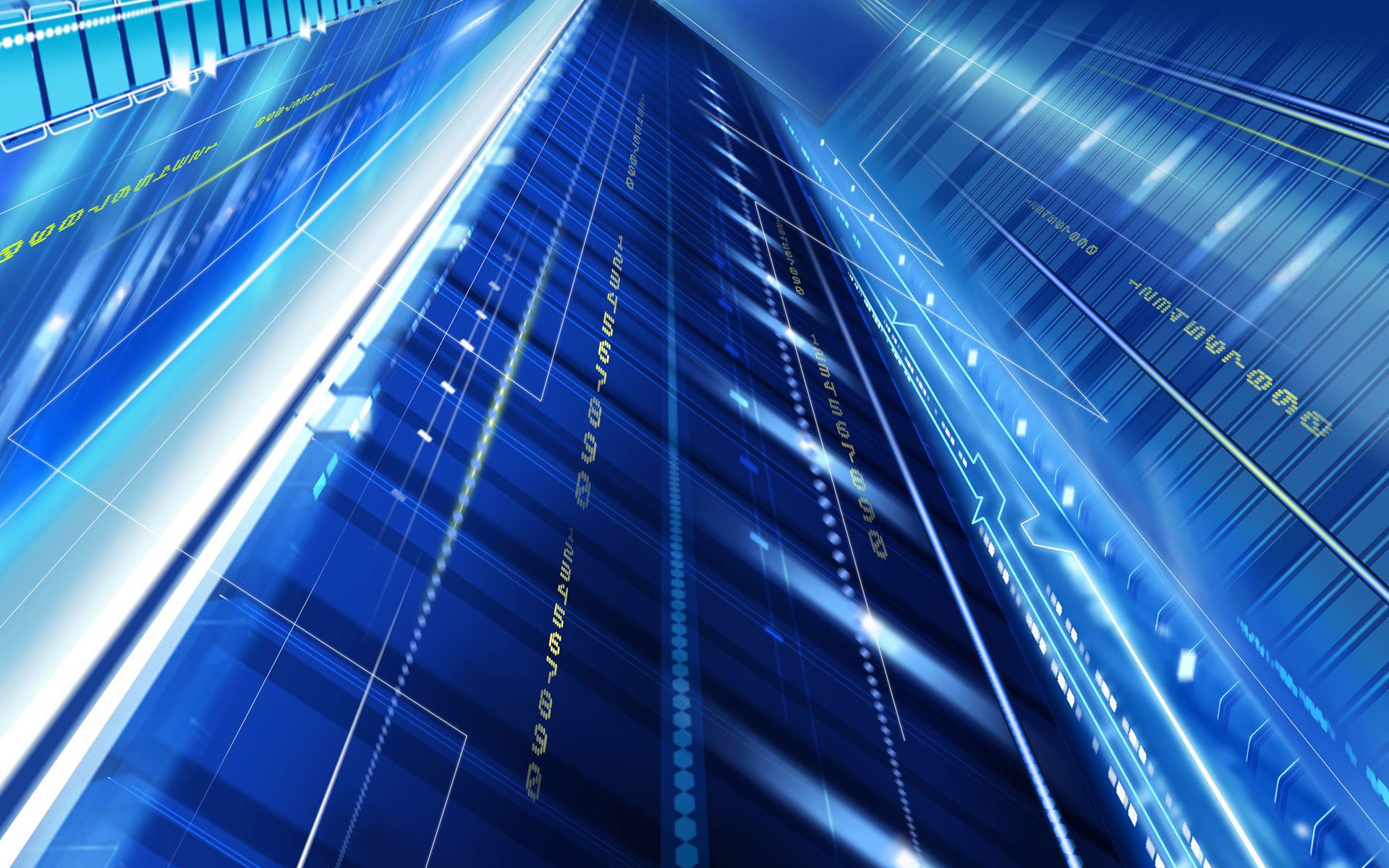 Blue Background Hd Building - HD Wallpaper 