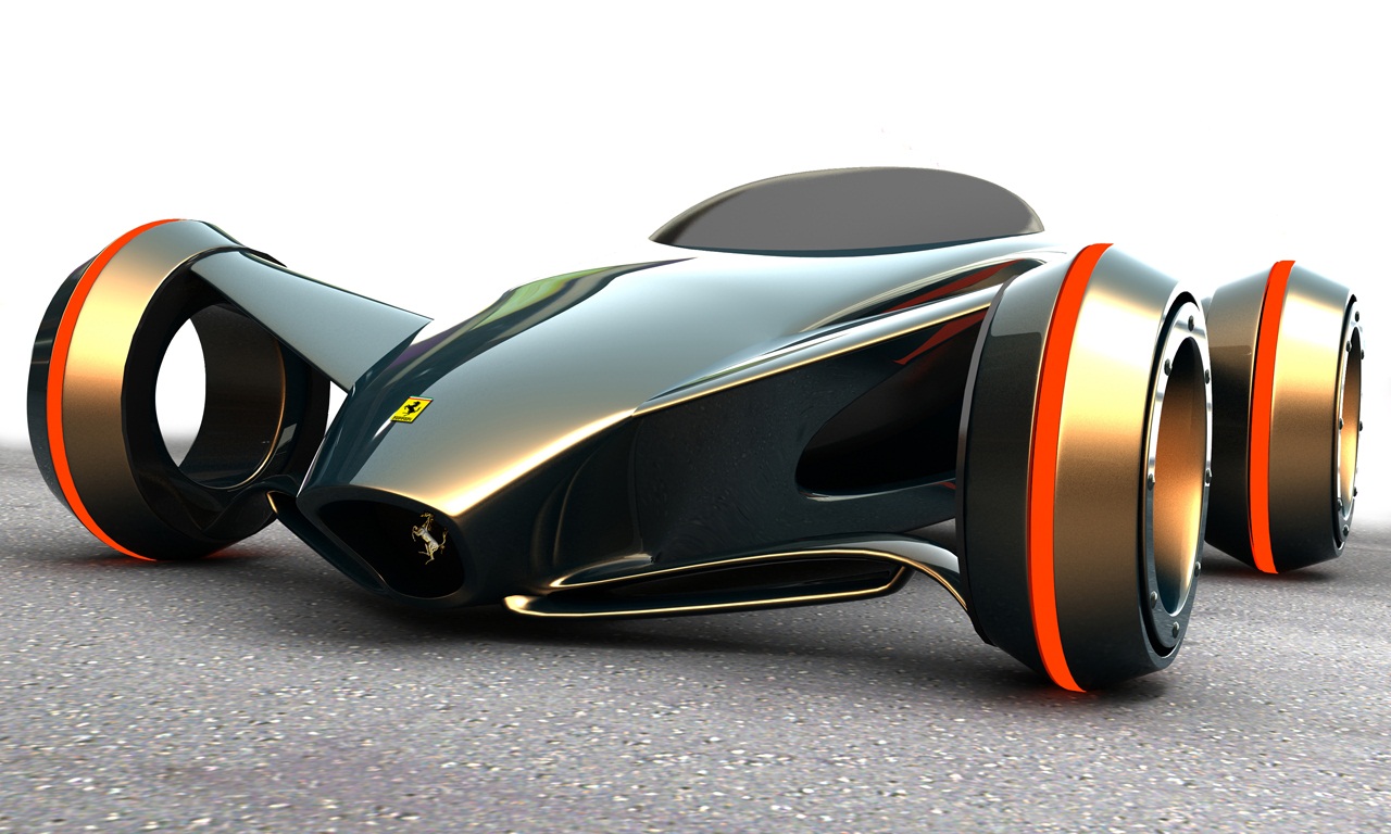 Future Cars, High Quality Cover, Jacek Breawood - Ferrari Future Car - HD Wallpaper 