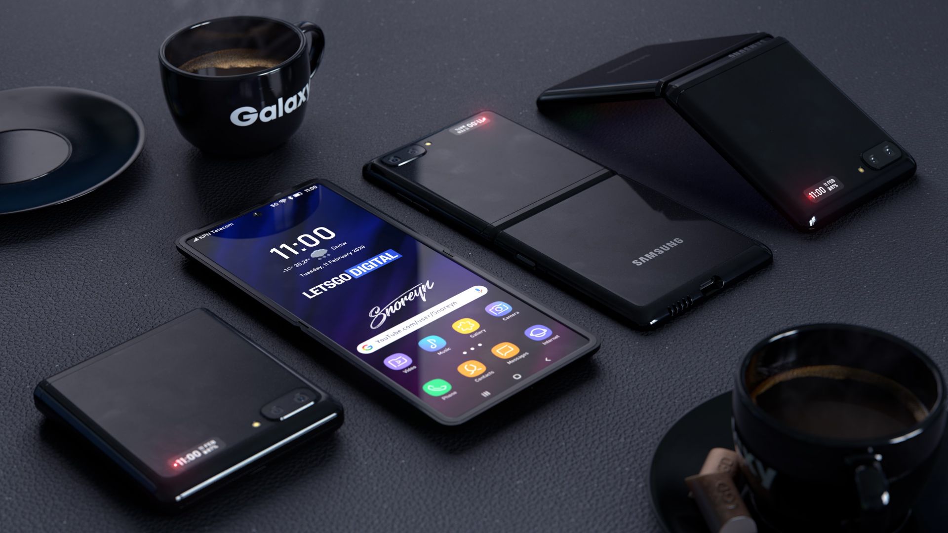 Samsung Galaxy Z Flip, Foldable Smartphone, 4k - Samsung Galaxy Z Flip - HD Wallpaper 