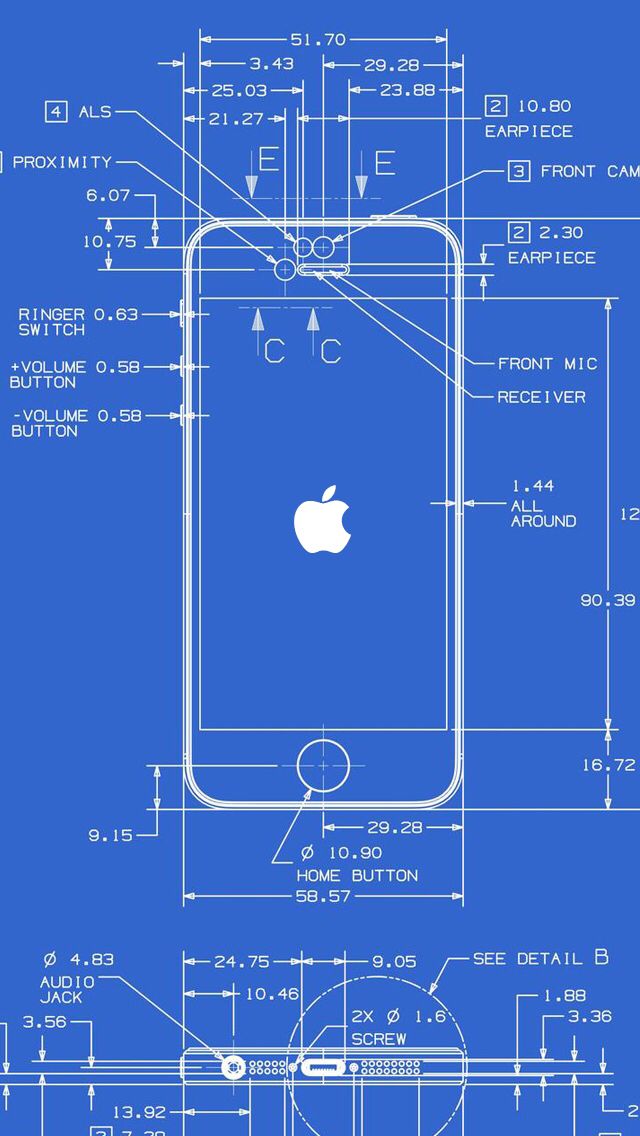 Iphone Lock Screen Wallpaper Blueprint - HD Wallpaper 