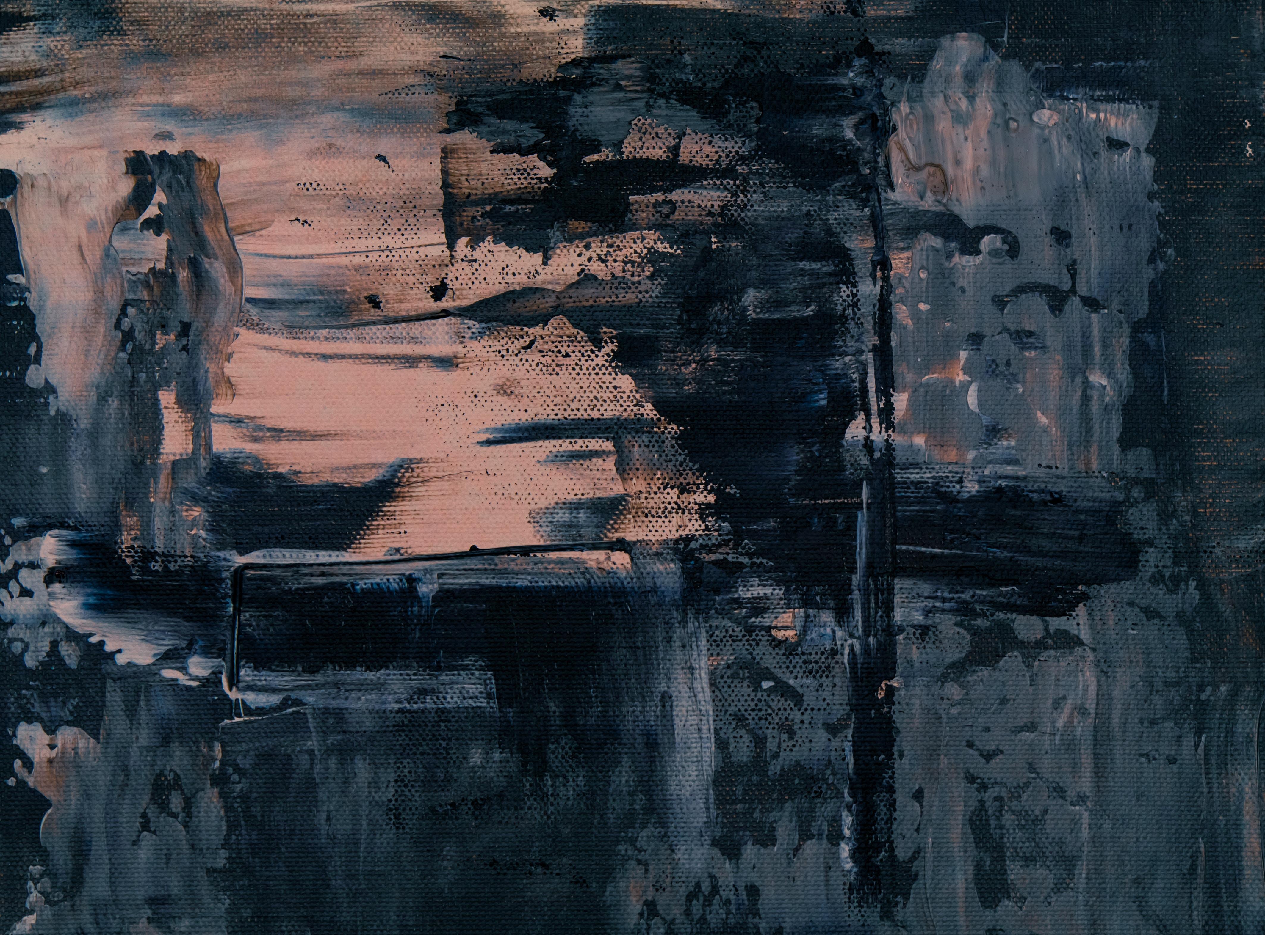 Paint, Canvas, Relief, Dark, Acrylic - HD Wallpaper 