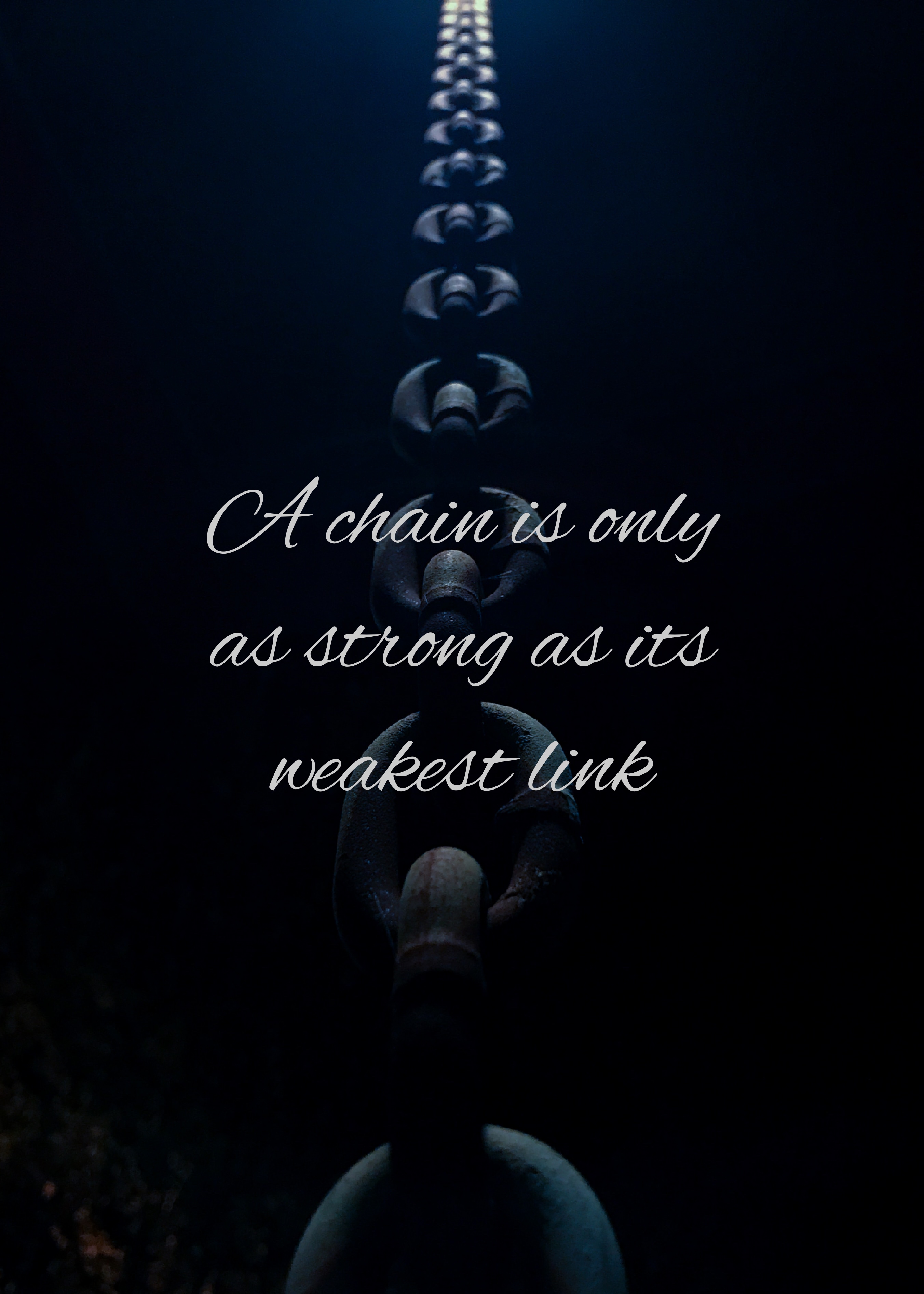Wallpaper Chain, Strength, Weakness, Link, Phrase - Darkness - HD Wallpaper 