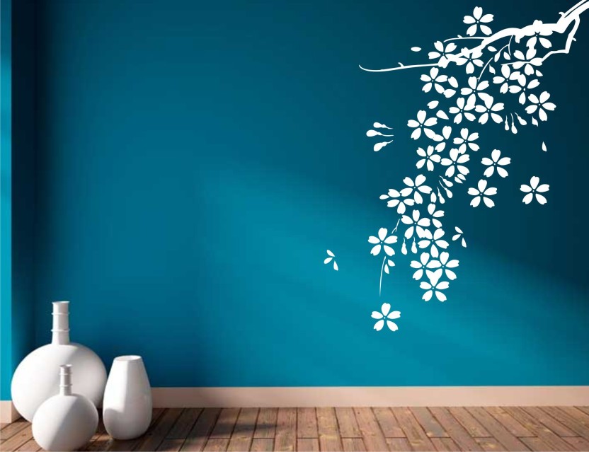 Design On Blue Wall - HD Wallpaper 