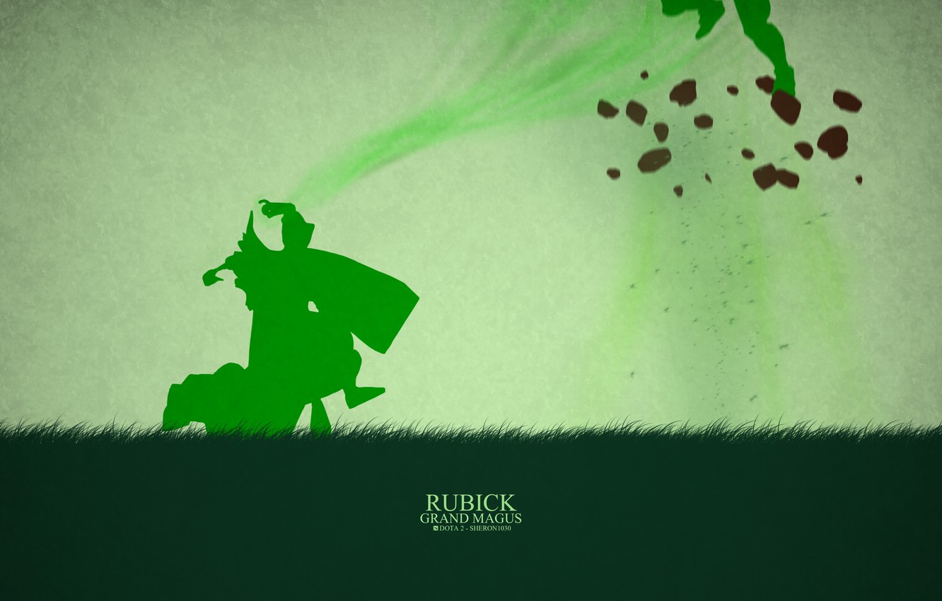 Photo Wallpaper Green, Valve, Dota2, Dota, Dota, Thief, - Dota 2 Rubick Poster - HD Wallpaper 